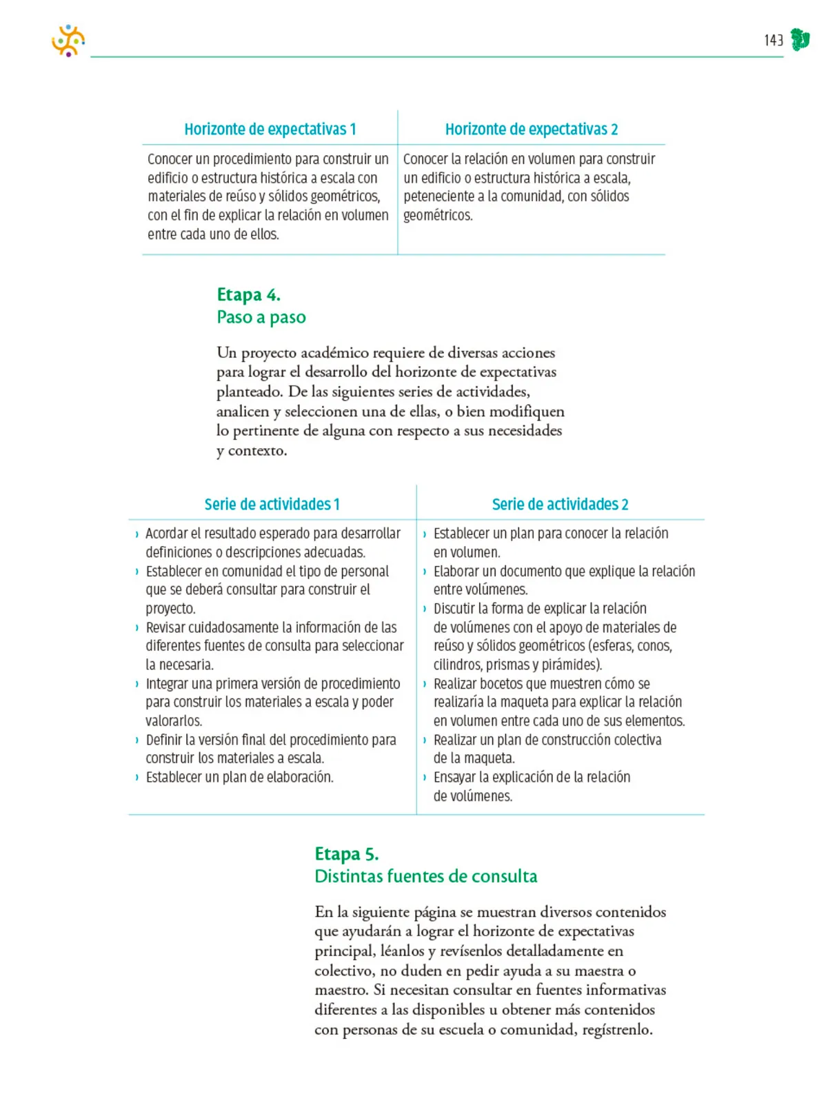 Miniatura página 144 de Colección Nanahuatzin. Nuestro libro de Proyectos.  Tomo III.  Libro de Educación Telesecundaria Grado 3°  Ciclo Escolar 2025 - 2026