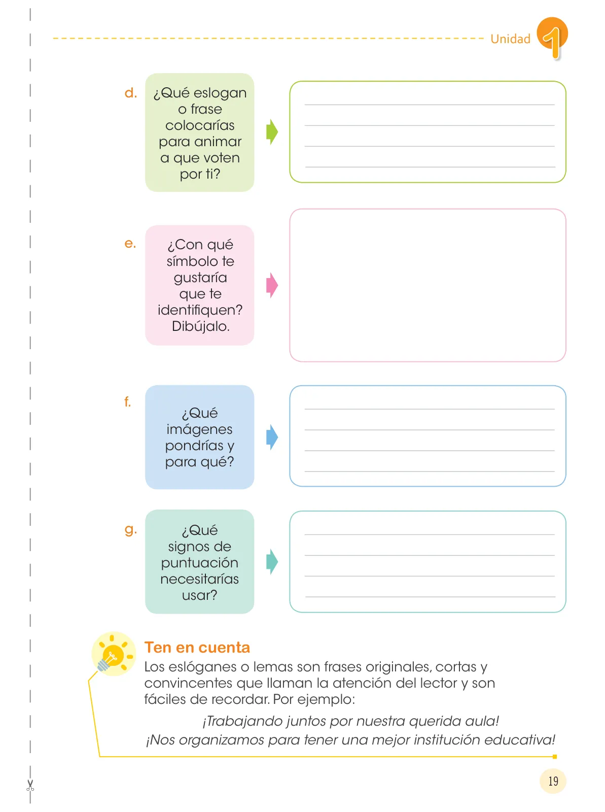 Página 21 de Comunicación 4 : cuaderno de trabajo para cuarto grado de Educación Primaria 2019 · 2019