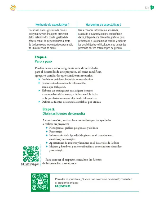Página 122 de Colección Sk´asolil. Nuestro libro de Proyectos. Tomo I. Libro de Educación Telesecundaria Grado 2° Ciclo Escolar 2025 - 2026