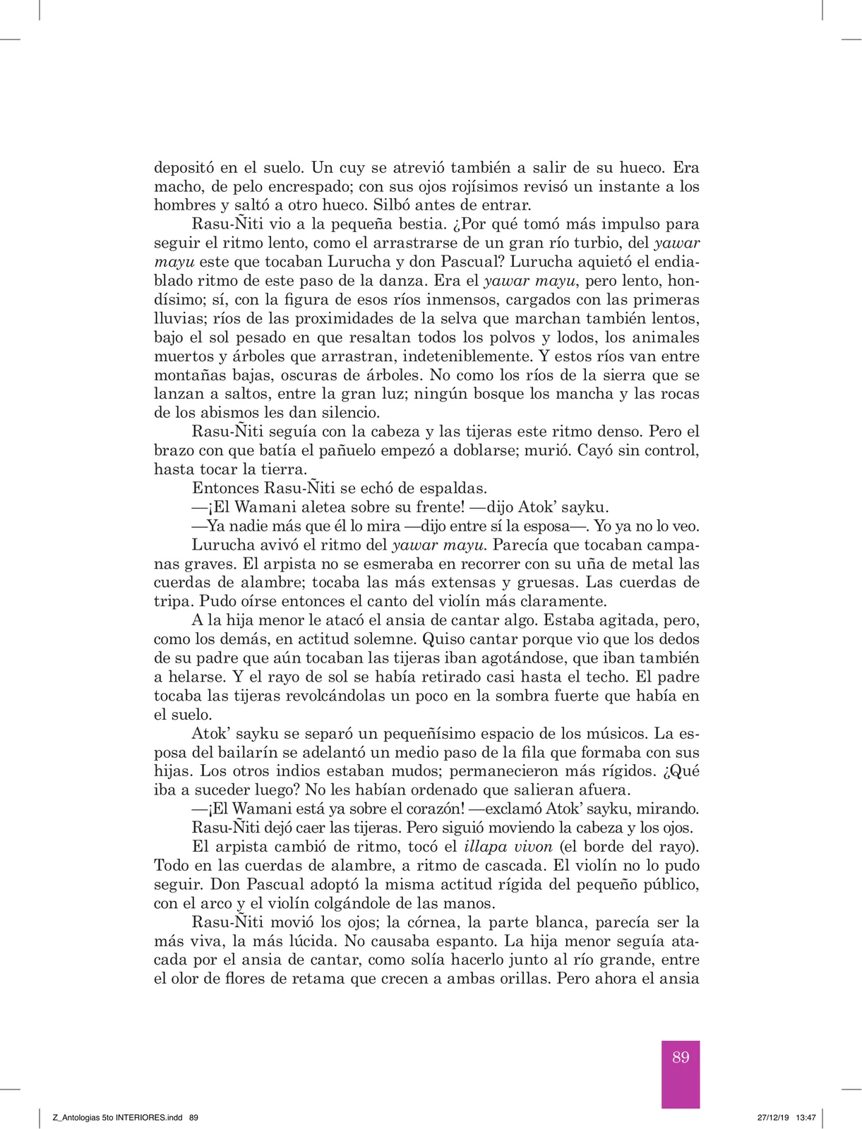 Miniatura página 91 de Antología literaria 5 · 2019