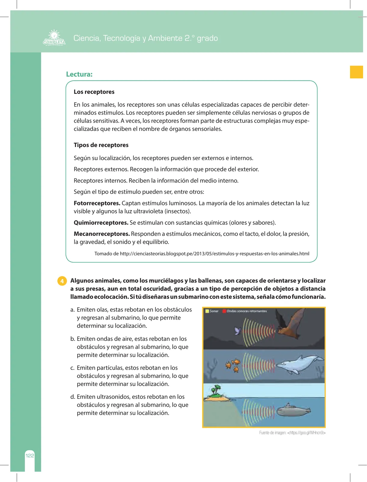Miniatura página 122 de Ciencia, Tecnología y Ambiente 2 : cuaderno de reforzamiento pedagógico - JEC · 2016