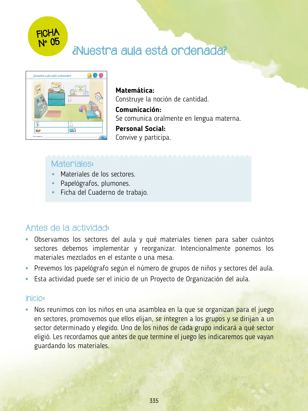 Página 337 de Agenda pedagógica 2017-2018 para docentes de II Ciclo de Instituciones de nivel de Educación Inicial · 2017
