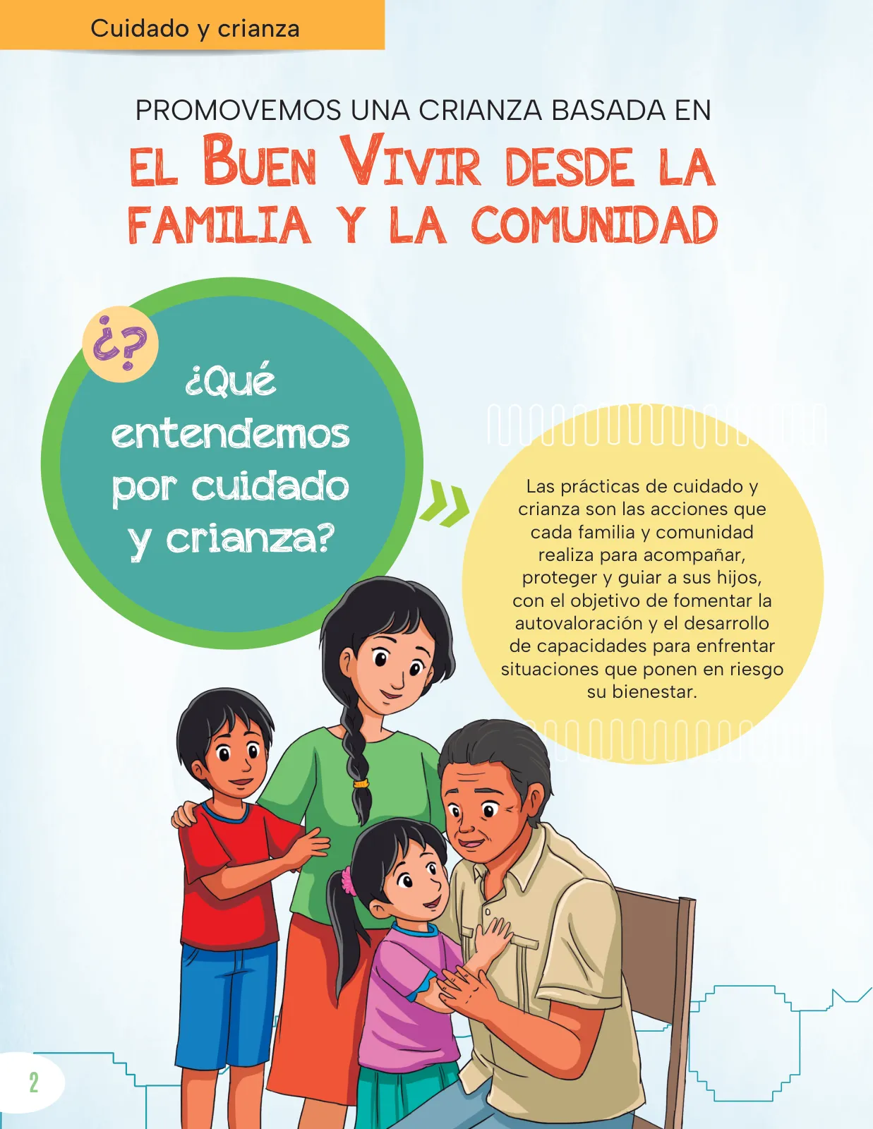 Página 4 de Cartilla de prevención y protección frente a la violencia para familias : Primaria Multigrado Monolingüe y Modelos de Servicio Educativo en el Ámbito Rural · 2024