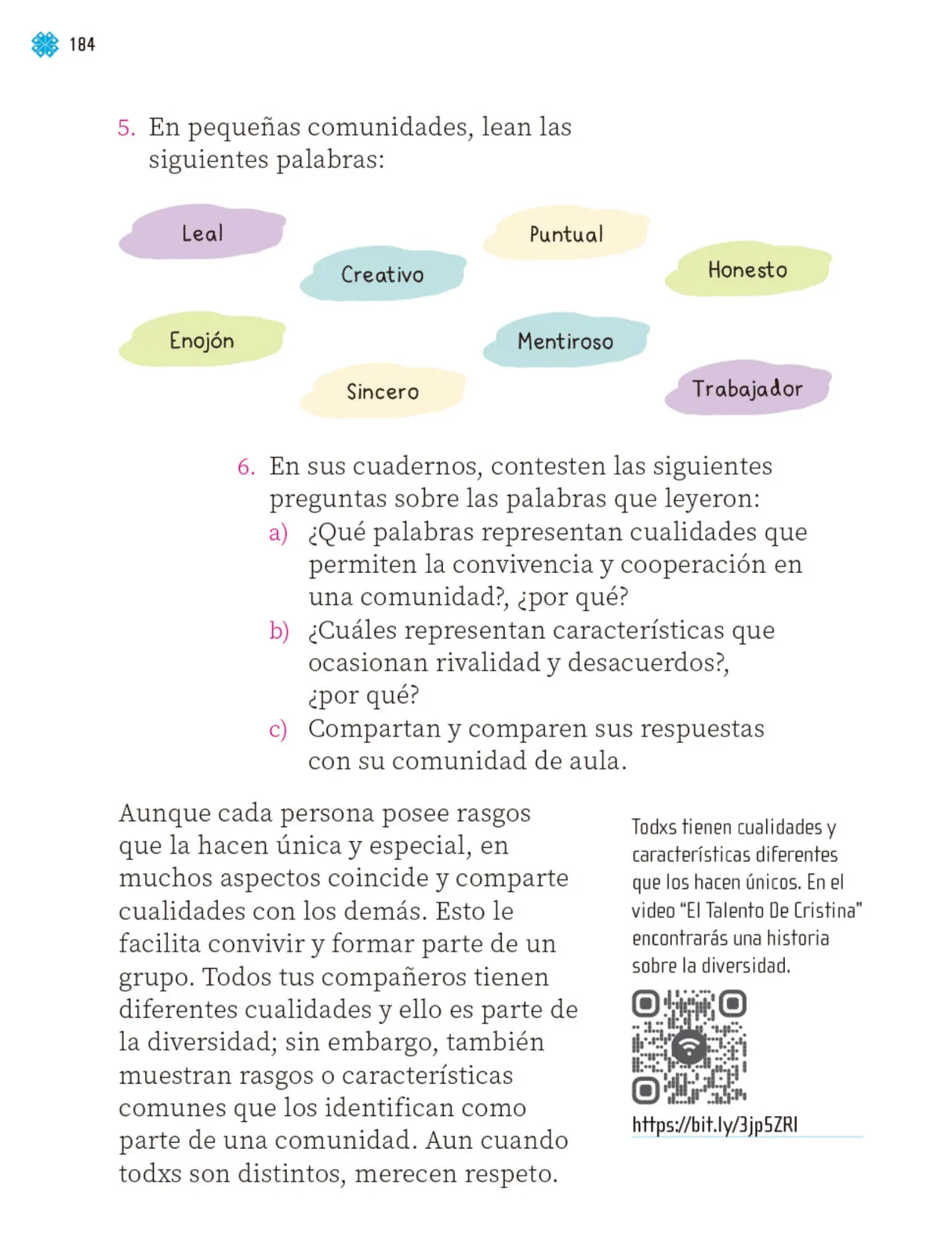 Miniatura página 185 de Proyectos de Aula.   Libro de Educación Primaria Grado 1°  Ciclo Escolar 2025 - 2026