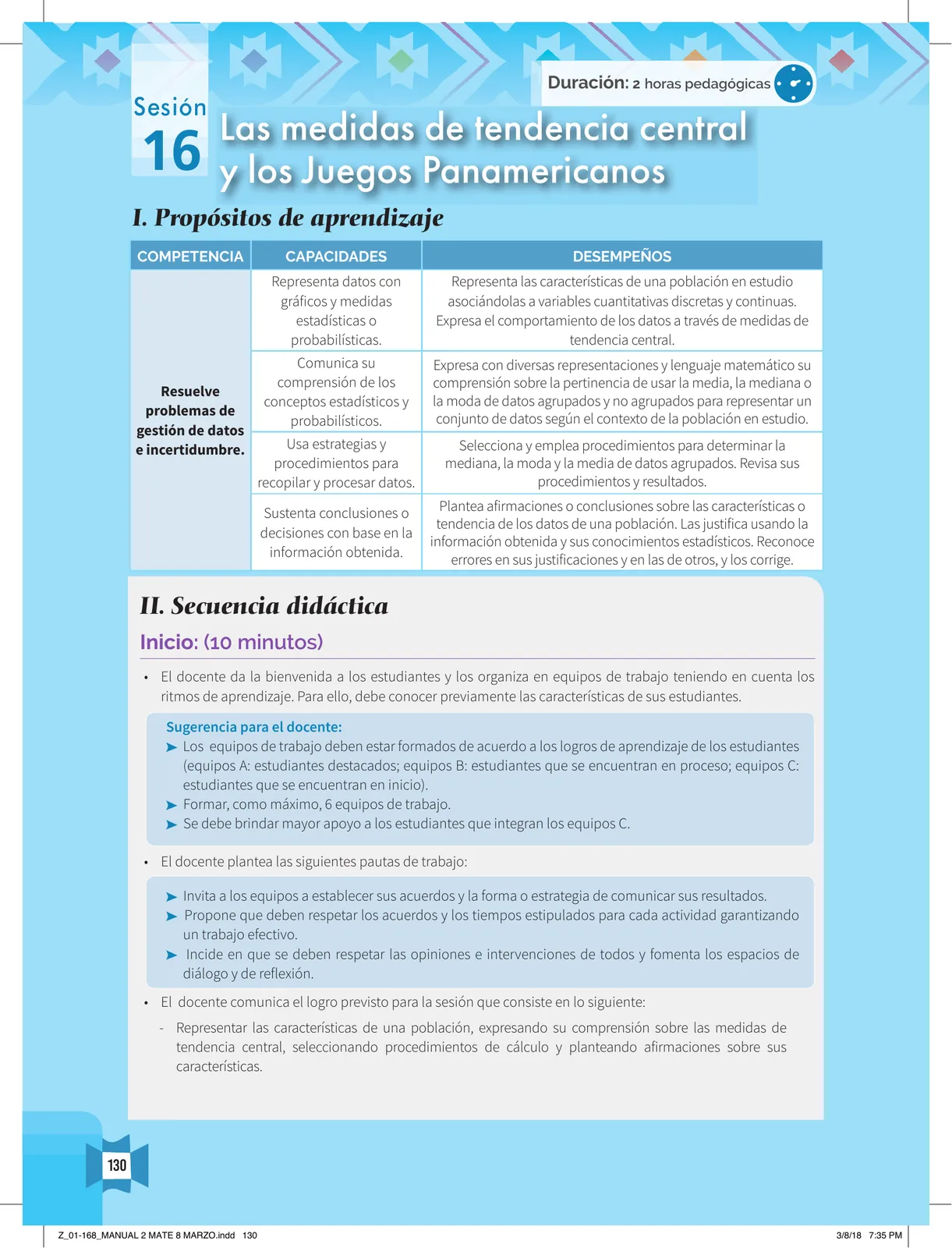Página 132 de Resolvamos problemas 2 : manual para el docente 2018 · 2018