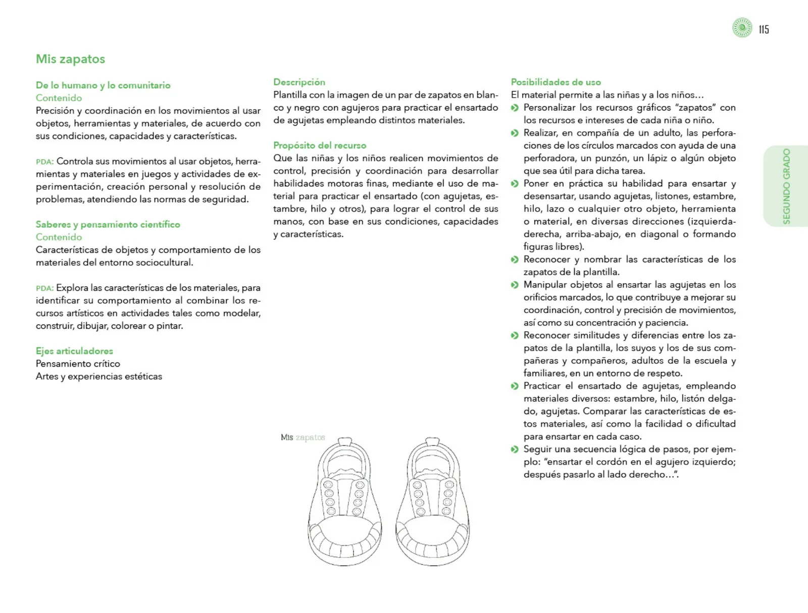 Página 116 de Posibilidades de trabajo para la acción transformadora y el codiseño. Ficheros. Fase 2  Libro de Educación Preescolar Grado 1°, 2°, 3°  Ciclo Escolar 2025 - 2026