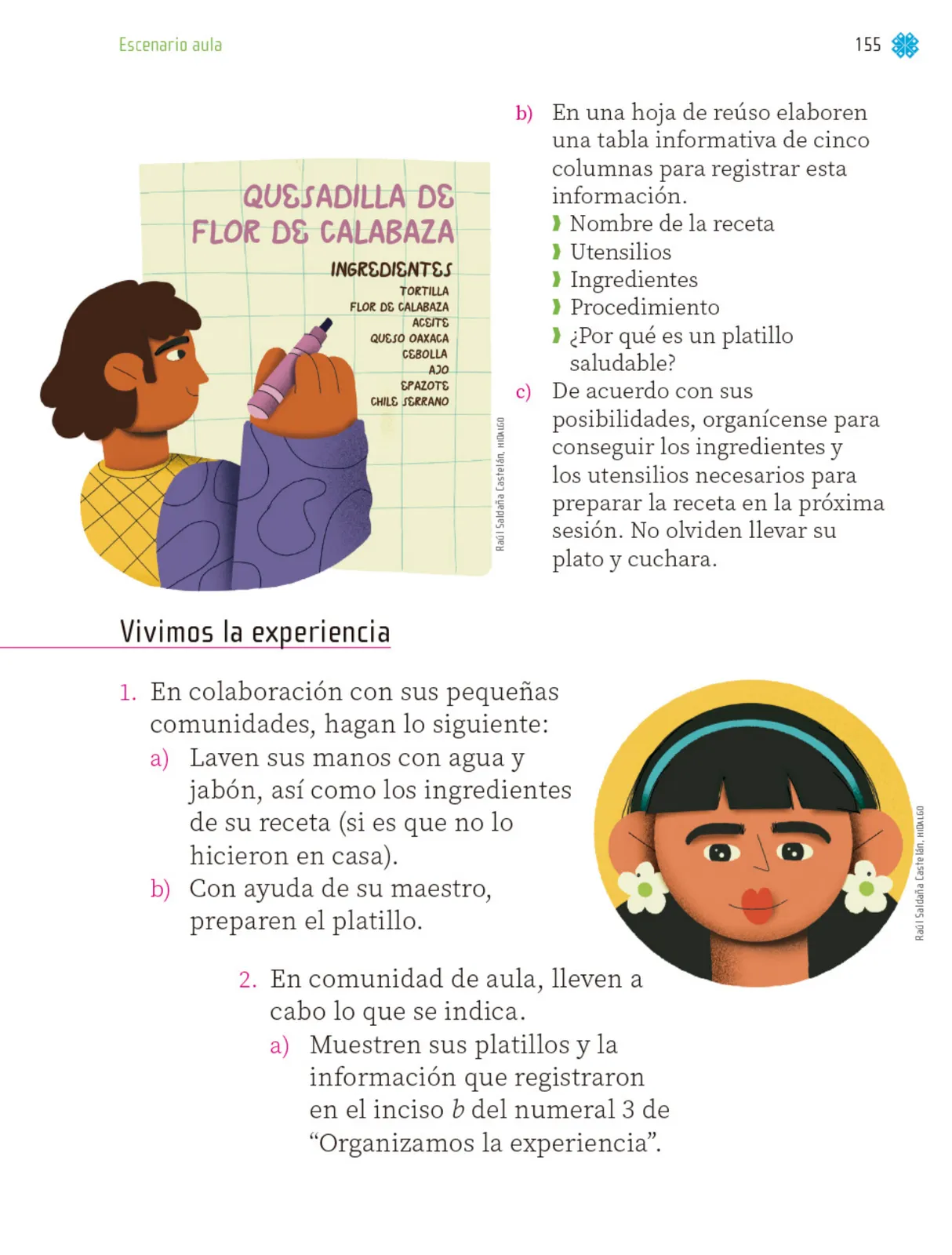 Miniatura página 156 de Proyectos de Aula.   Libro de Educación Primaria Grado 1°  Ciclo Escolar 2025 - 2026