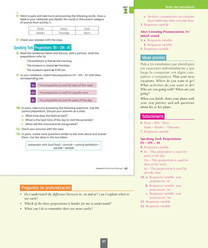 Página 98 de Inglés – Octavo Básico | Student’s Book MINEDUC – Descargar PDF · 2024