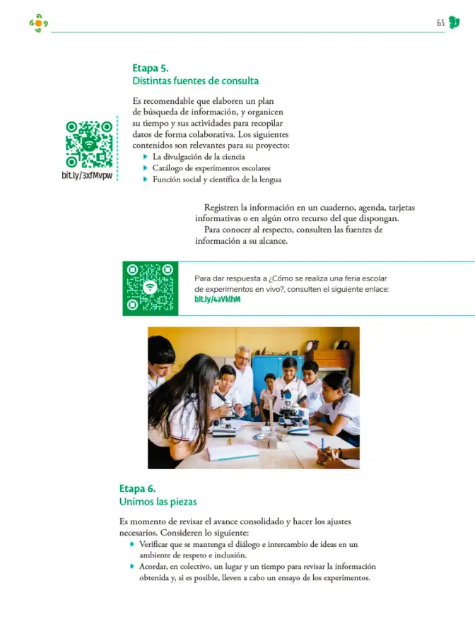 Página 66 de Colección Nanahuatzin. Nuestro libro de Proyectos. Tomo III. Libro de Educación Telesecundaria Grado 3° Ciclo Escolar 2025 - 2026