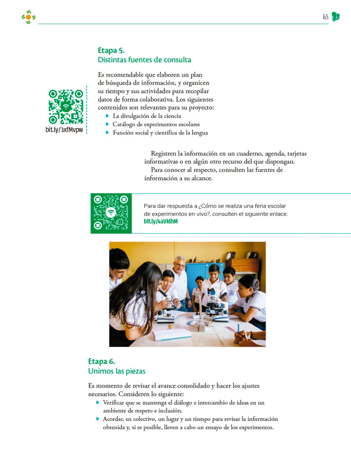 Miniatura página 66 de Colección Nanahuatzin. Nuestro libro de Proyectos.  Tomo III.  Libro de Educación Telesecundaria Grado 3°  Ciclo Escolar 2025 - 2026