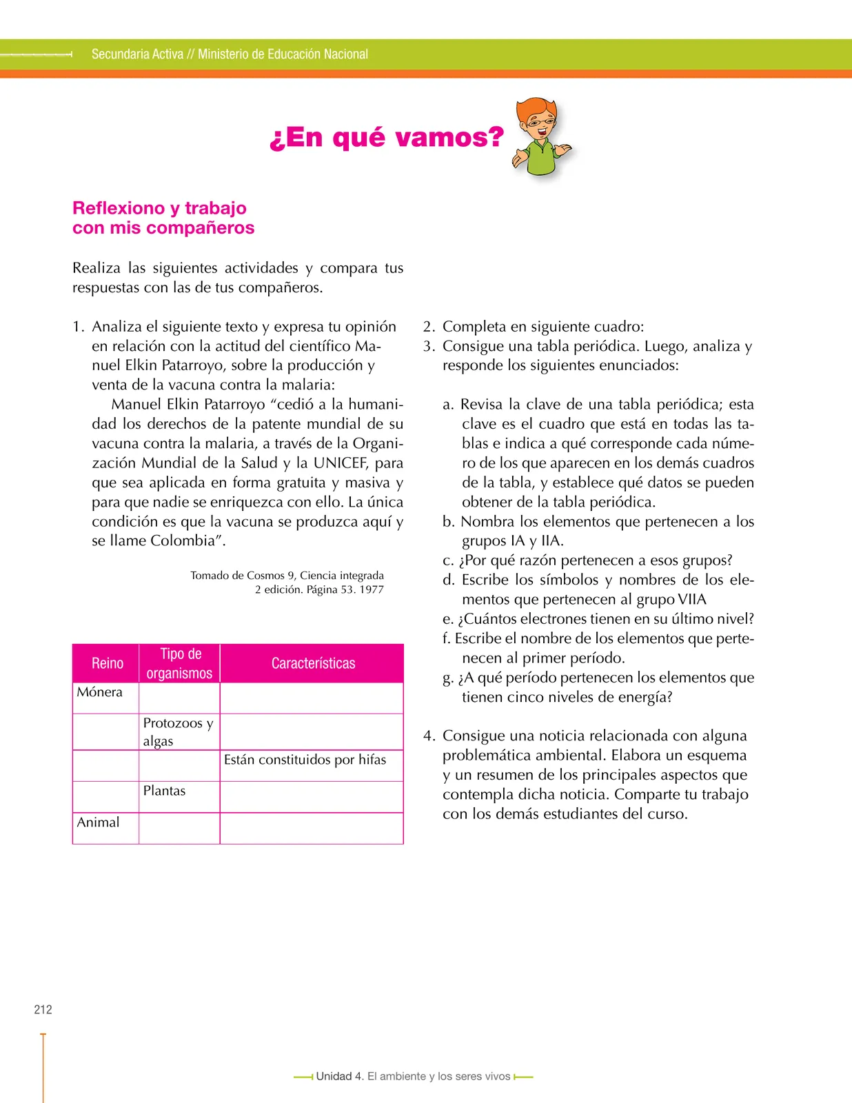 Miniatura página 216 de Ciencias Naturales 6° · Secundaria Activa