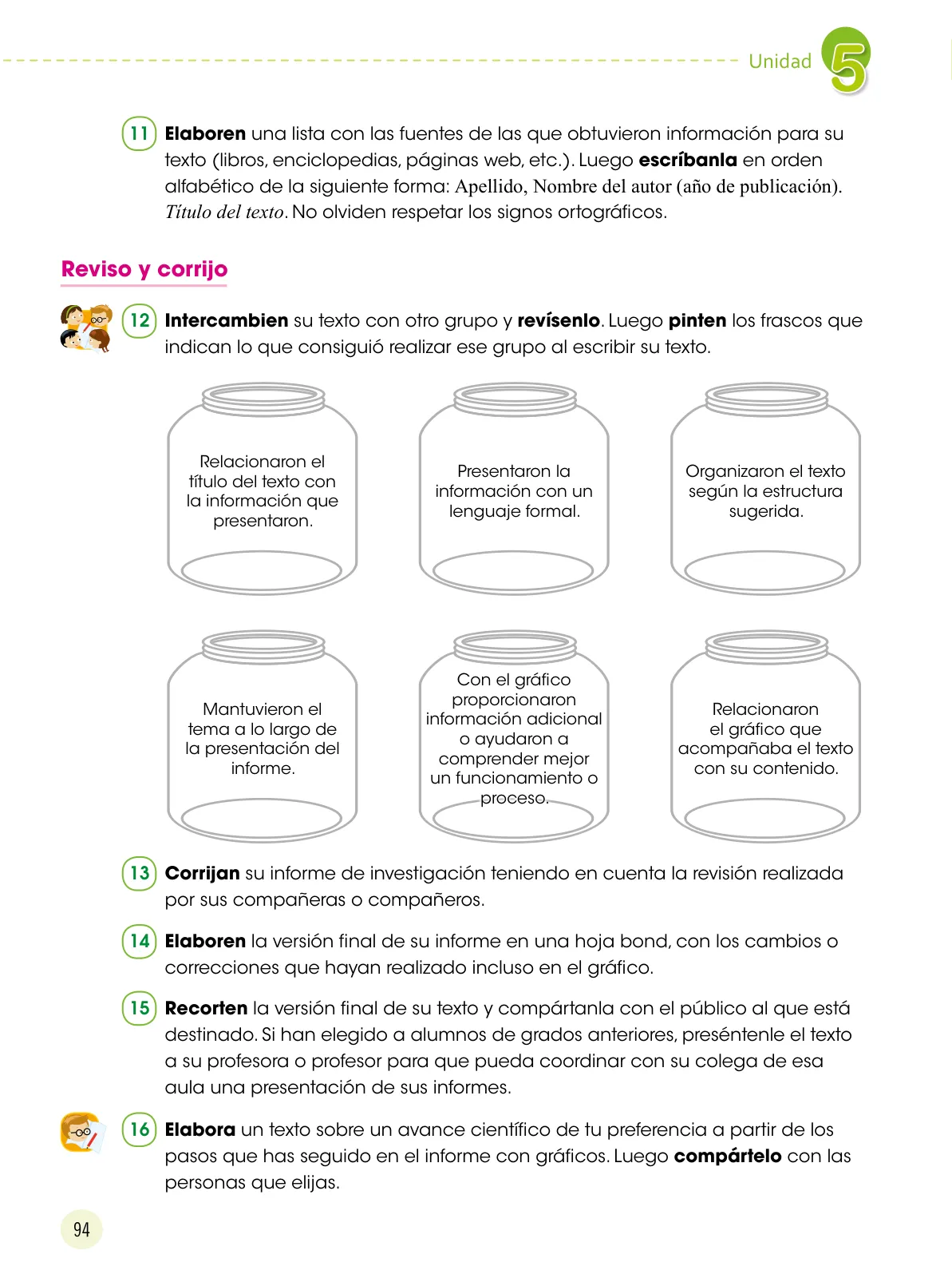 Página 95 de Comunicación 6 : cuaderno de trabajo para sexto grado de Educación Primaria 2019 · 2019