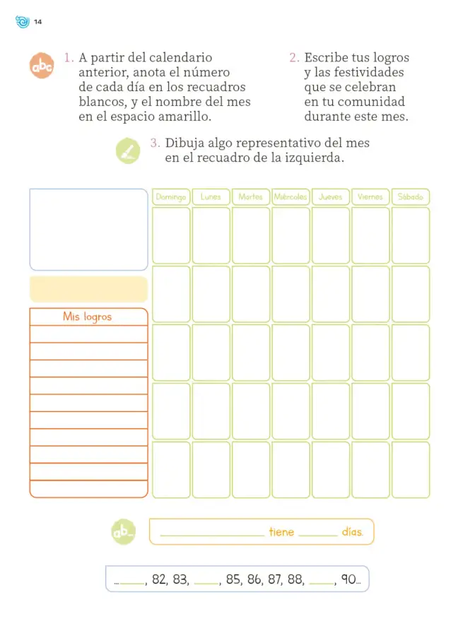 Página 15 de Múltiples lenguajes. Trazos y números. Libro de Educación Primaria Grado 2° Ciclo Escolar 2025 - 2026