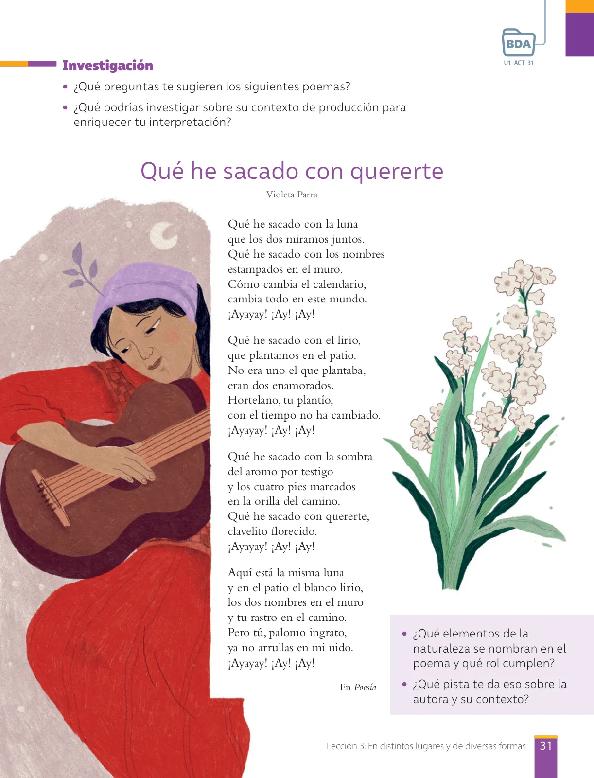 Página 33 de Lengua y Literatura – Octavo Básico | Texto del Estudiante MINEDUC – Descargar PDF · 2024