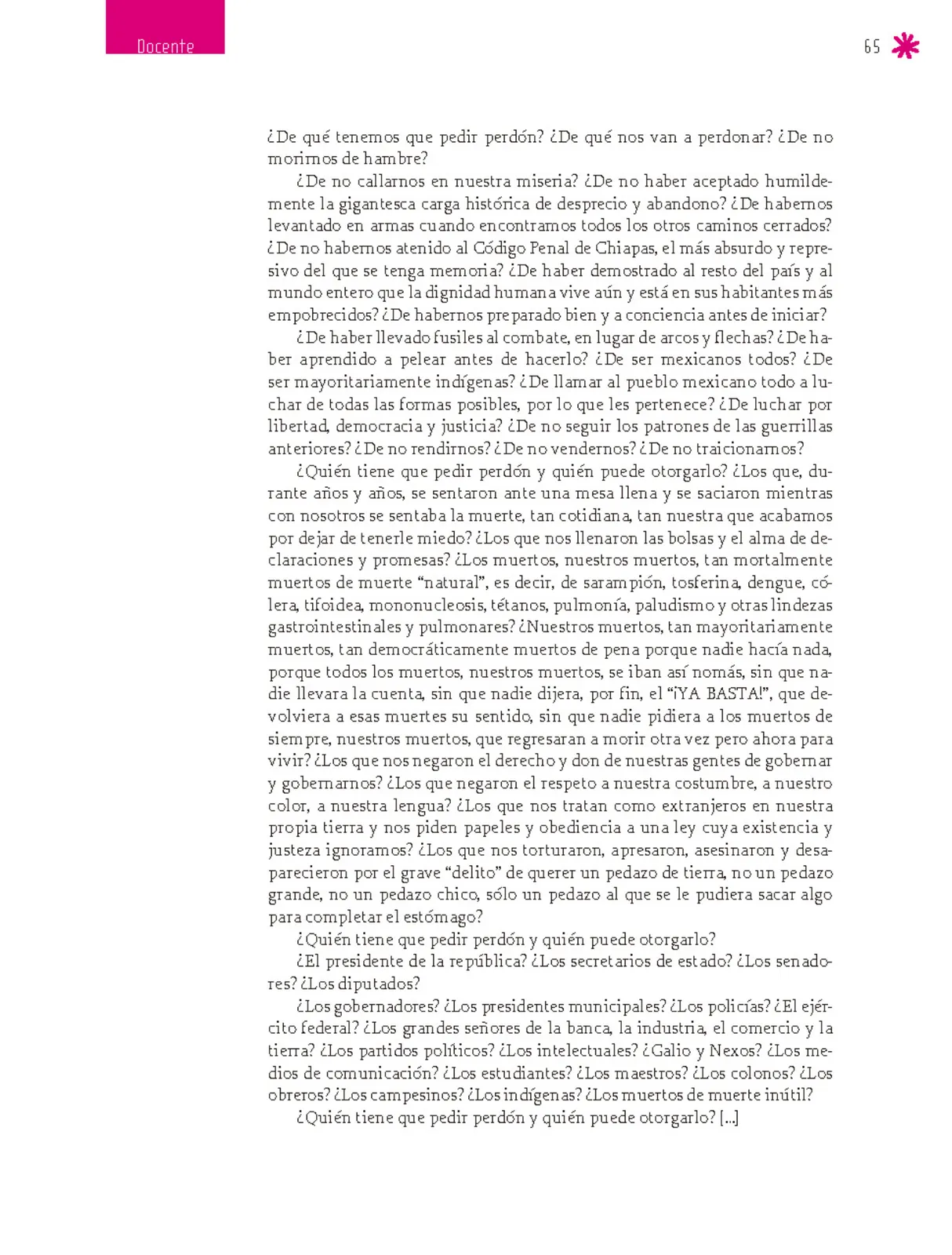 Miniatura página 66 de Un libro sin recetas para la maestra y el maestro. Fase 6.  Libro de Educación Secundaria Grado 1°, 2°, 3°  Ciclo Escolar 2025 - 2026