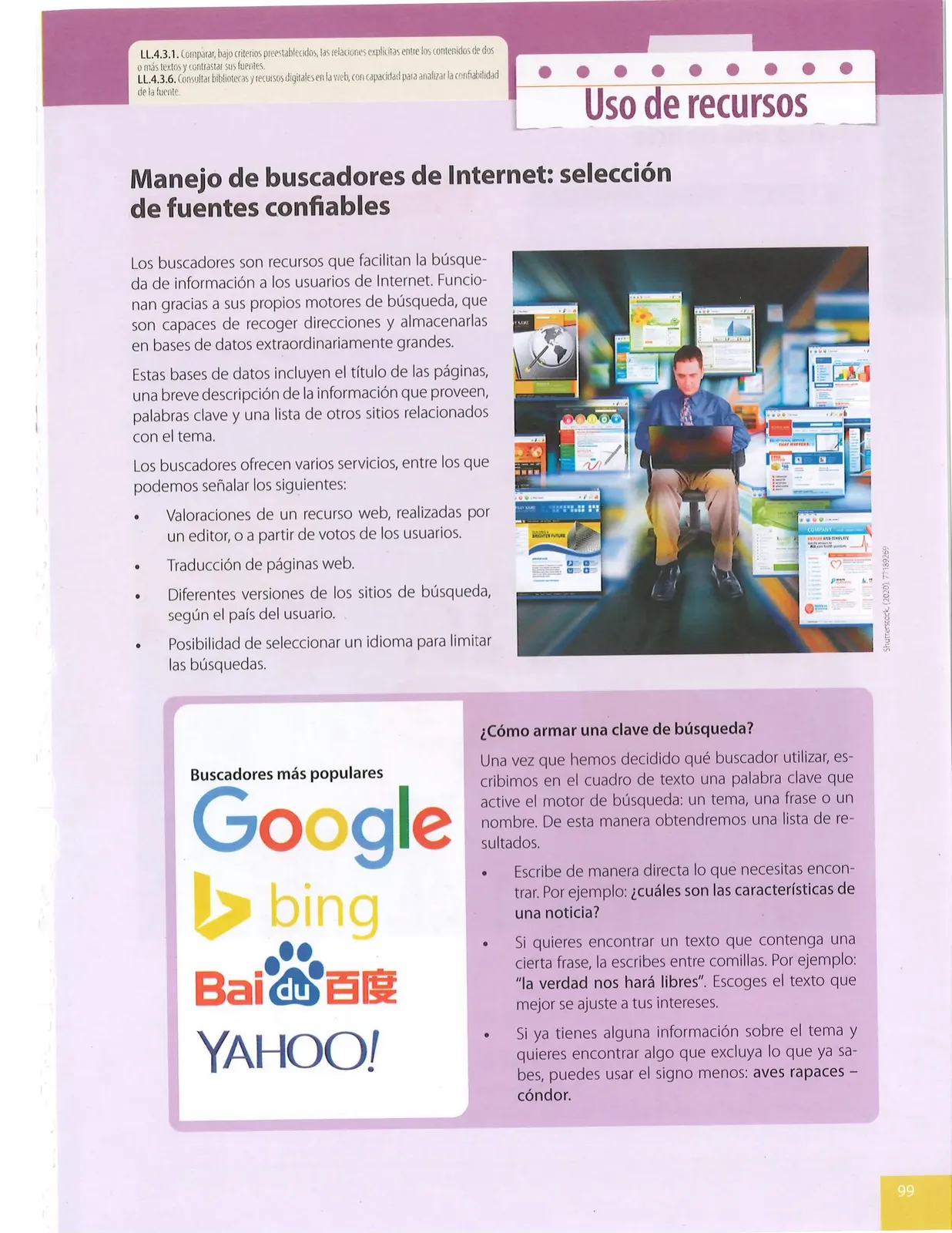 Miniatura página 99 de Lengua Y Literatura · 9 EGB · 2025