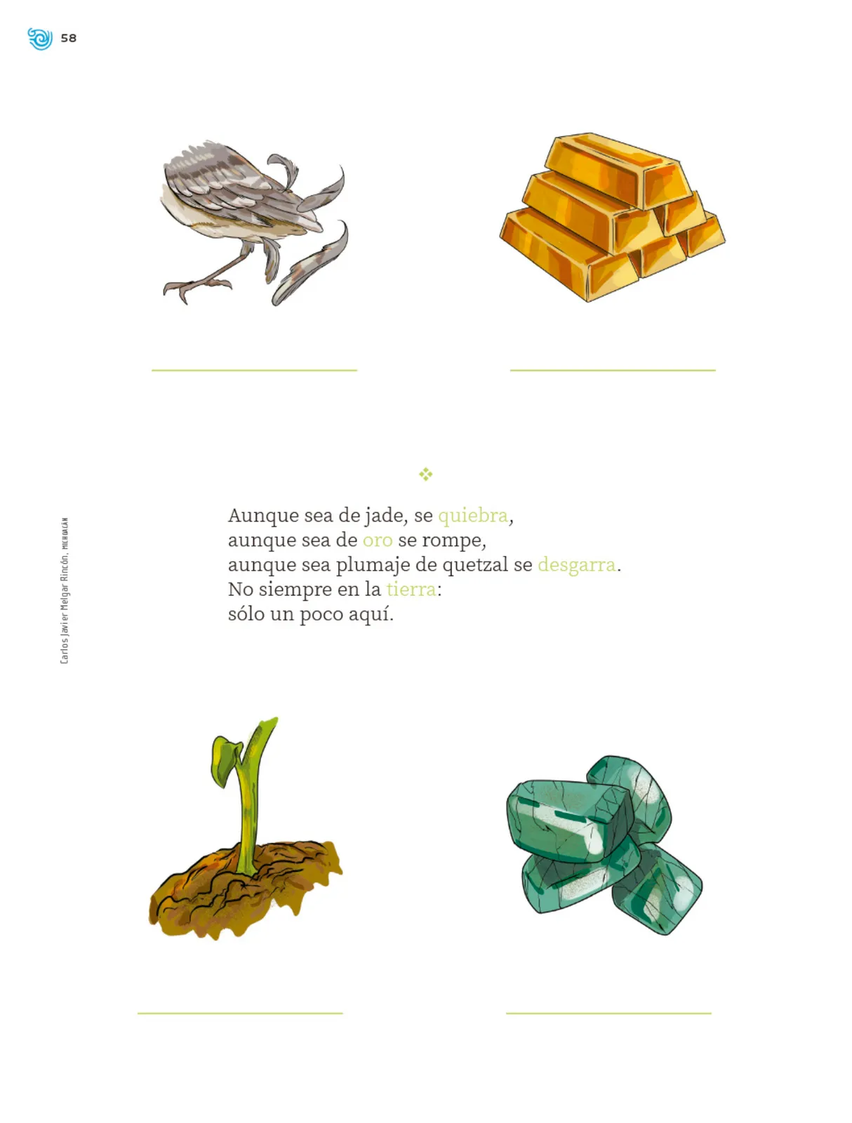 Miniatura página 59 de Múltiples lenguajes. Trazos y palabras.   Libro de Educación Primaria Grado 1°  Ciclo Escolar 2025 - 2026