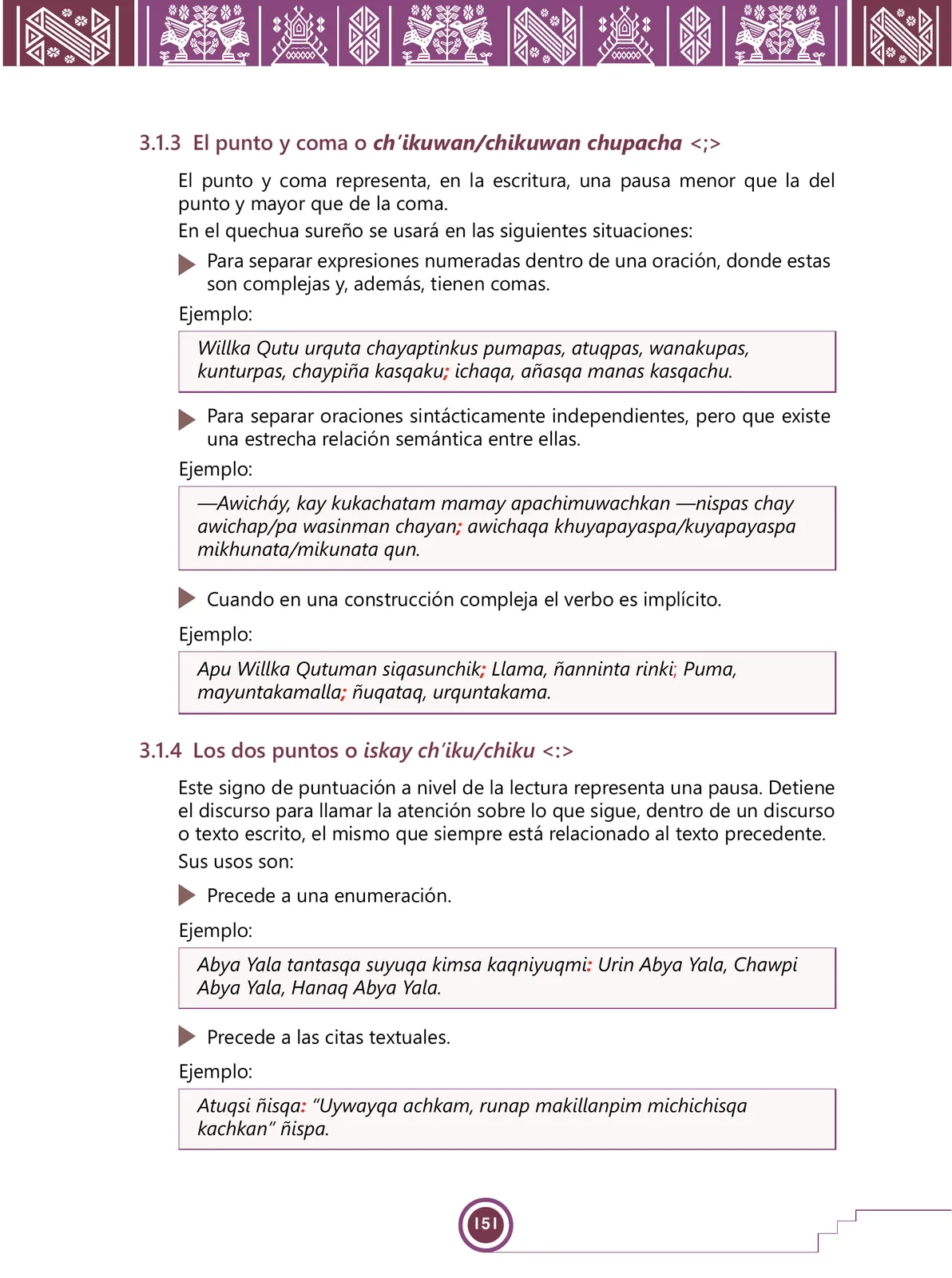 Página 153 de Urin Qichwa Qillqay Yachana Mayt'u = Manual de escritura quechua sureño · 2021