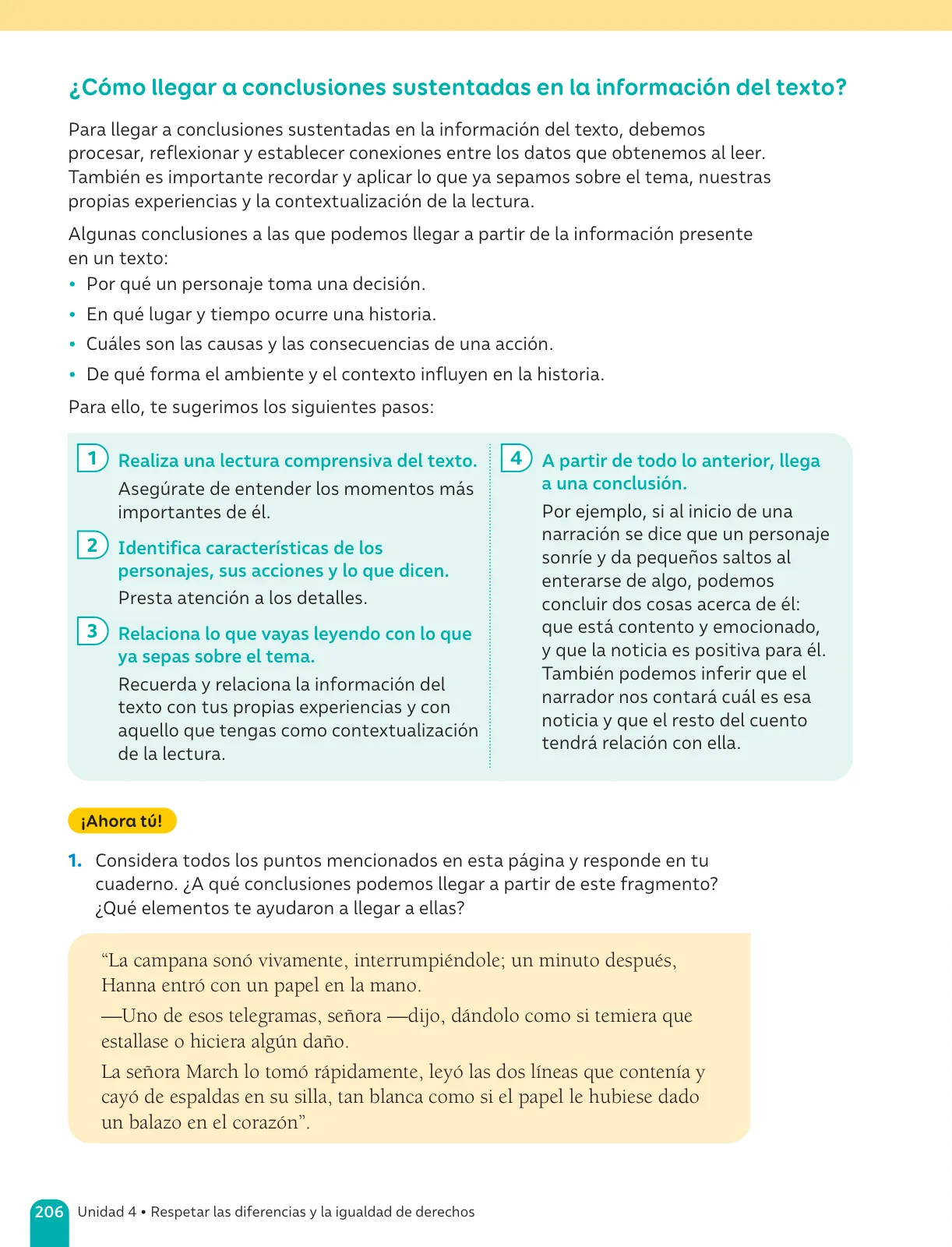 Página 208 de Lenguaje y Comunicación – Sexto Básico | Texto del Estudiante MINEDUC – Descargar PDF · 2024