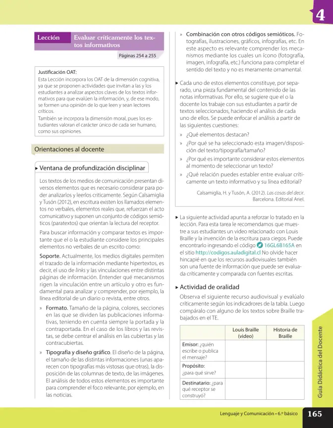 Página 154 de Lenguaje y Comunicación – Sexto Básico | Texto del Estudiante MINEDUC – Descargar PDF · 2024