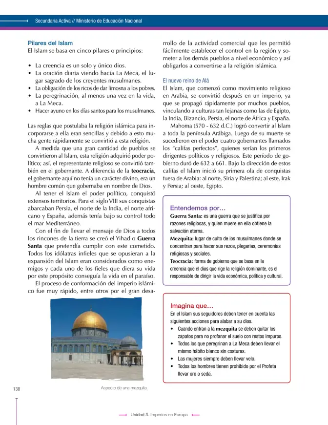 Página 138 de Ciencias Sociales 7° · Secundaria Activa