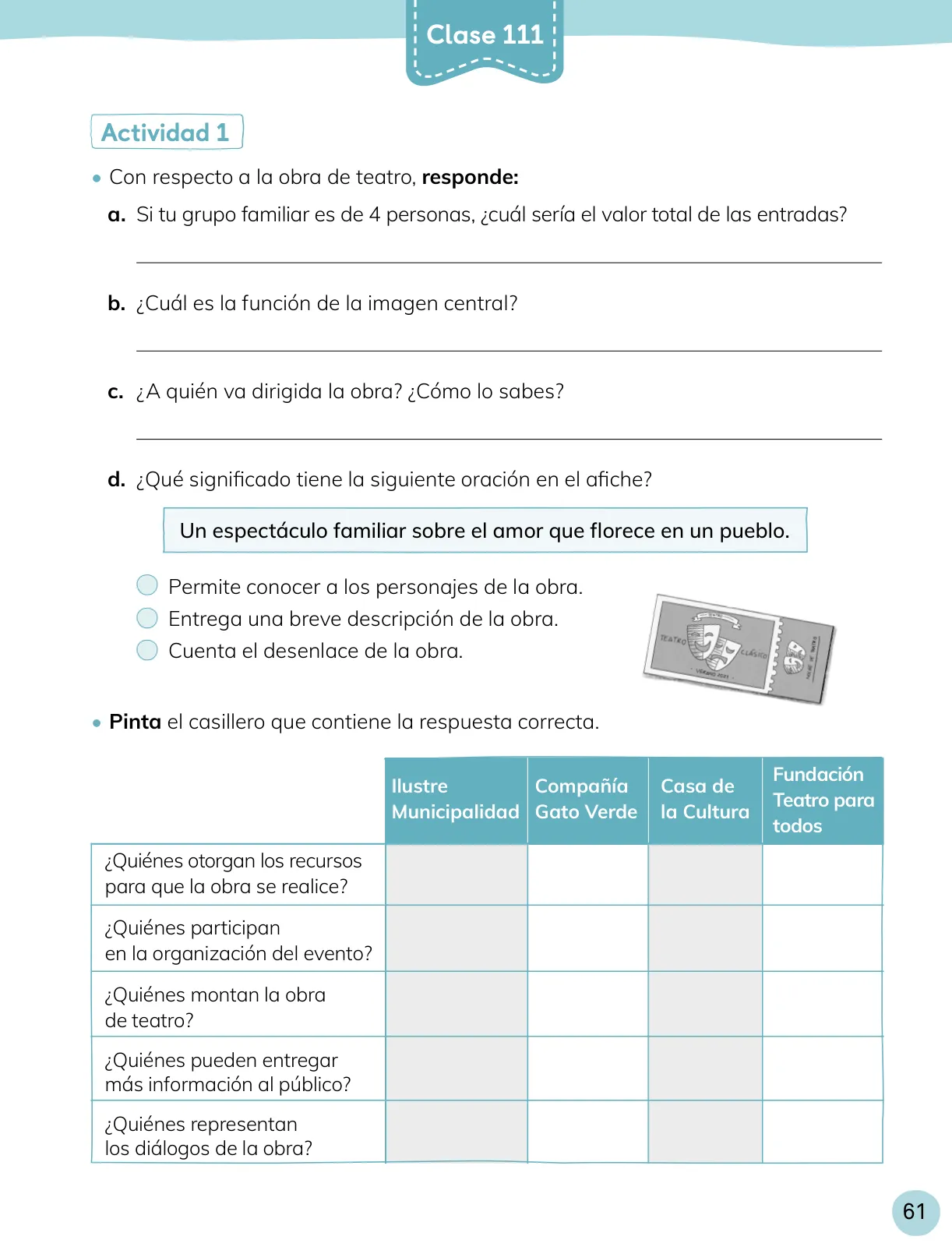 Página 62 de Lenguaje y Comunicación – Cuarto Básico | Texto del Estudiante MINEDUC – Descargar PDF · 2024