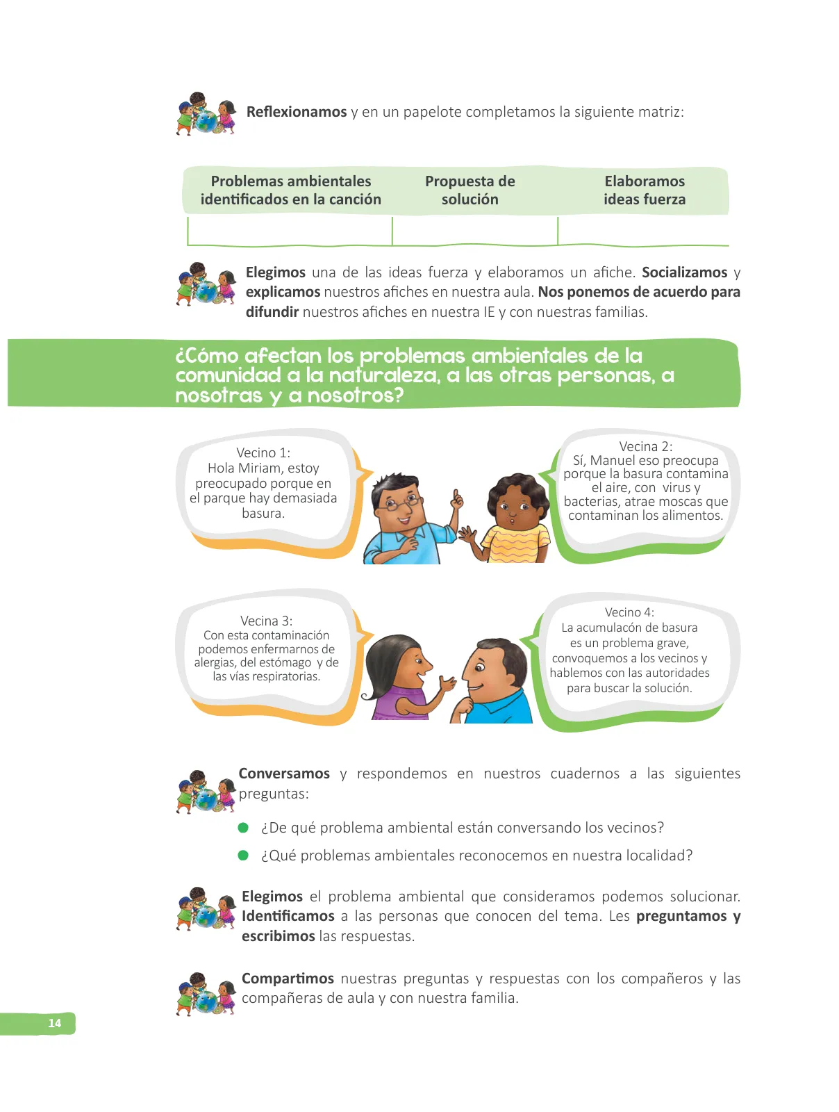 Página 16 de Guía de Educación Ambiental para el Desarrollo Sostenible : EsVi Espacio de Vida IV Ciclo. Estudiantes de 3o. y 4o. grado de Educación Primaria · 2017