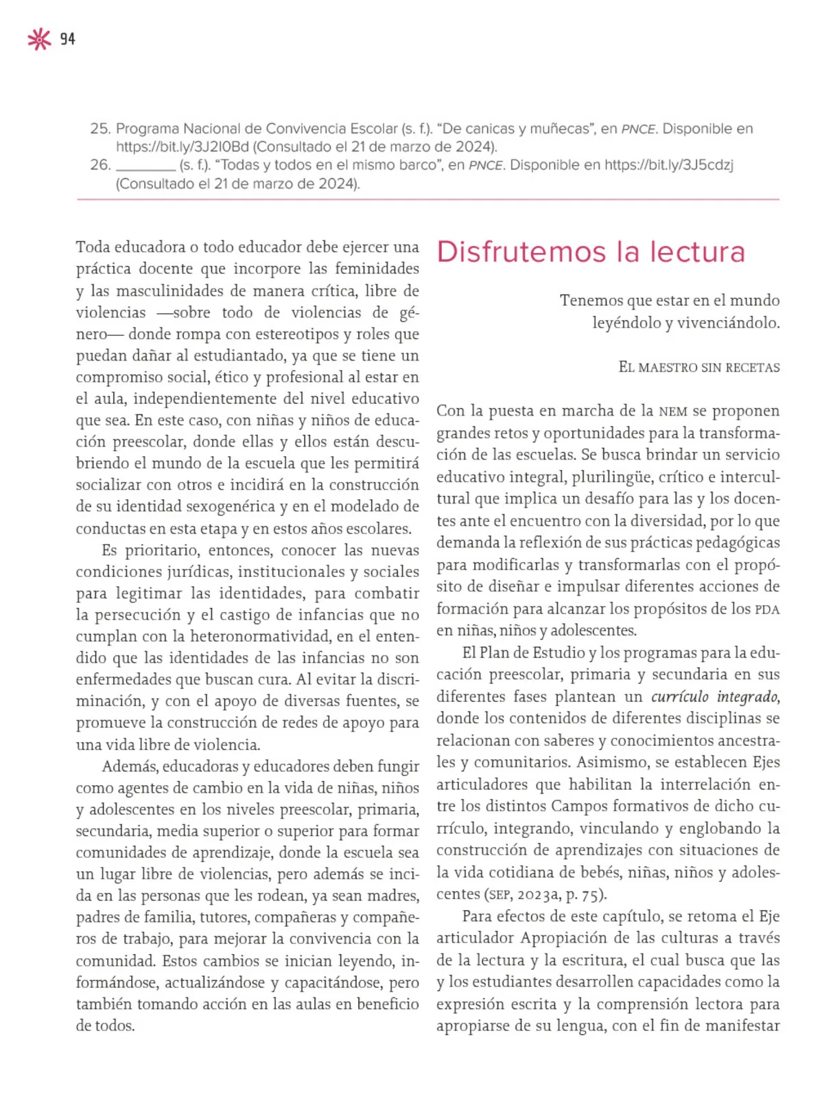 Página 95 de Un libro sin recetas para la maestra y el maestro. Fase 2 Libro de Educación Preescolar Grado 1°, 2°, 3° Ciclo Escolar 2025 - 2026