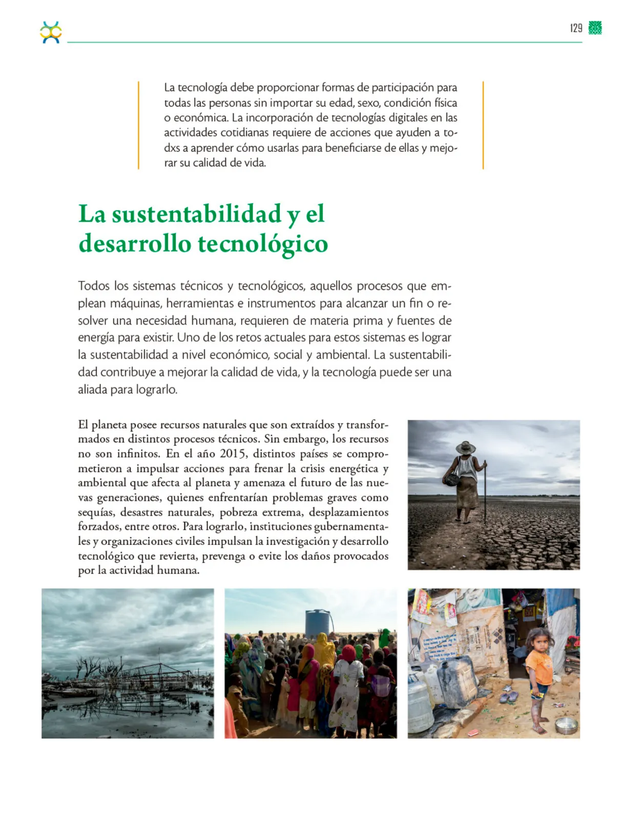 Miniatura página 130 de Colección Nanahuatzin. De lo humano y lo comunitario.   Libro de Educación Telesecundaria Grado 3°  Ciclo Escolar 2025 - 2026