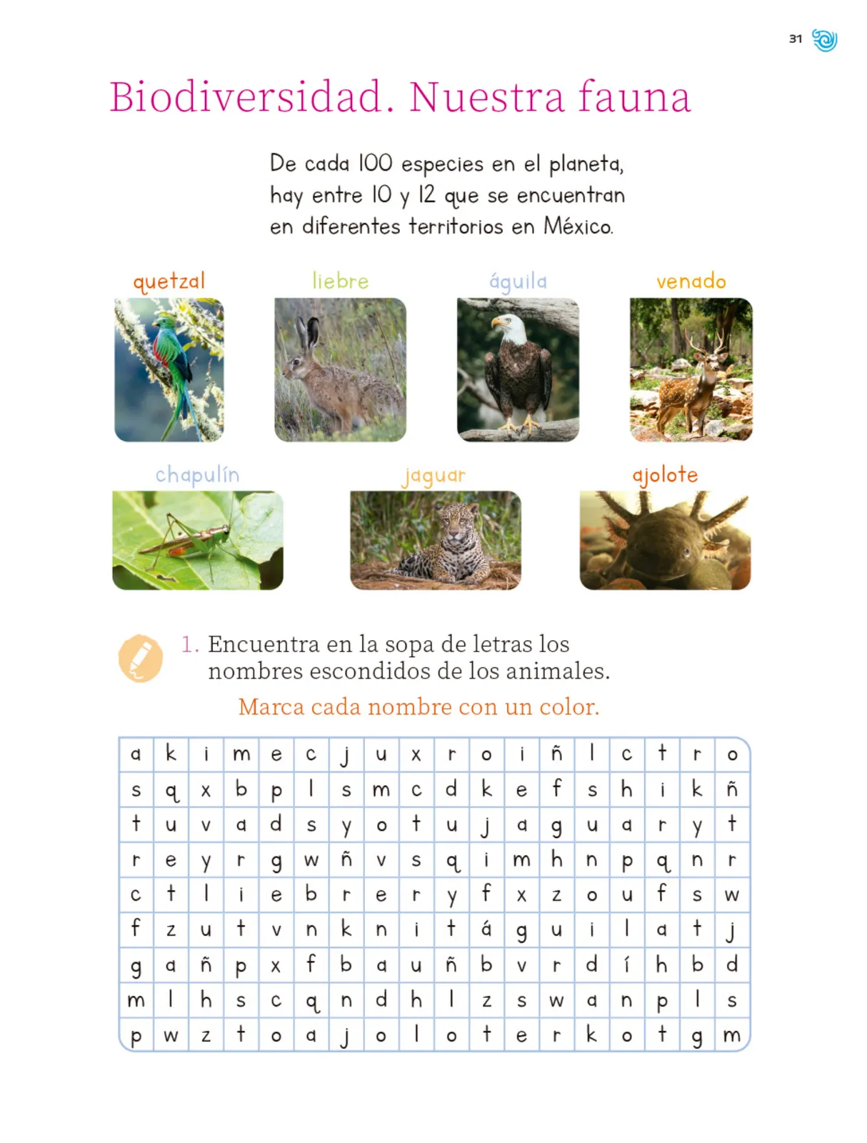 Miniatura página 32 de Múltiples lenguajes. Trazos y palabras.   Libro de Educación Primaria Grado 1°  Ciclo Escolar 2025 - 2026