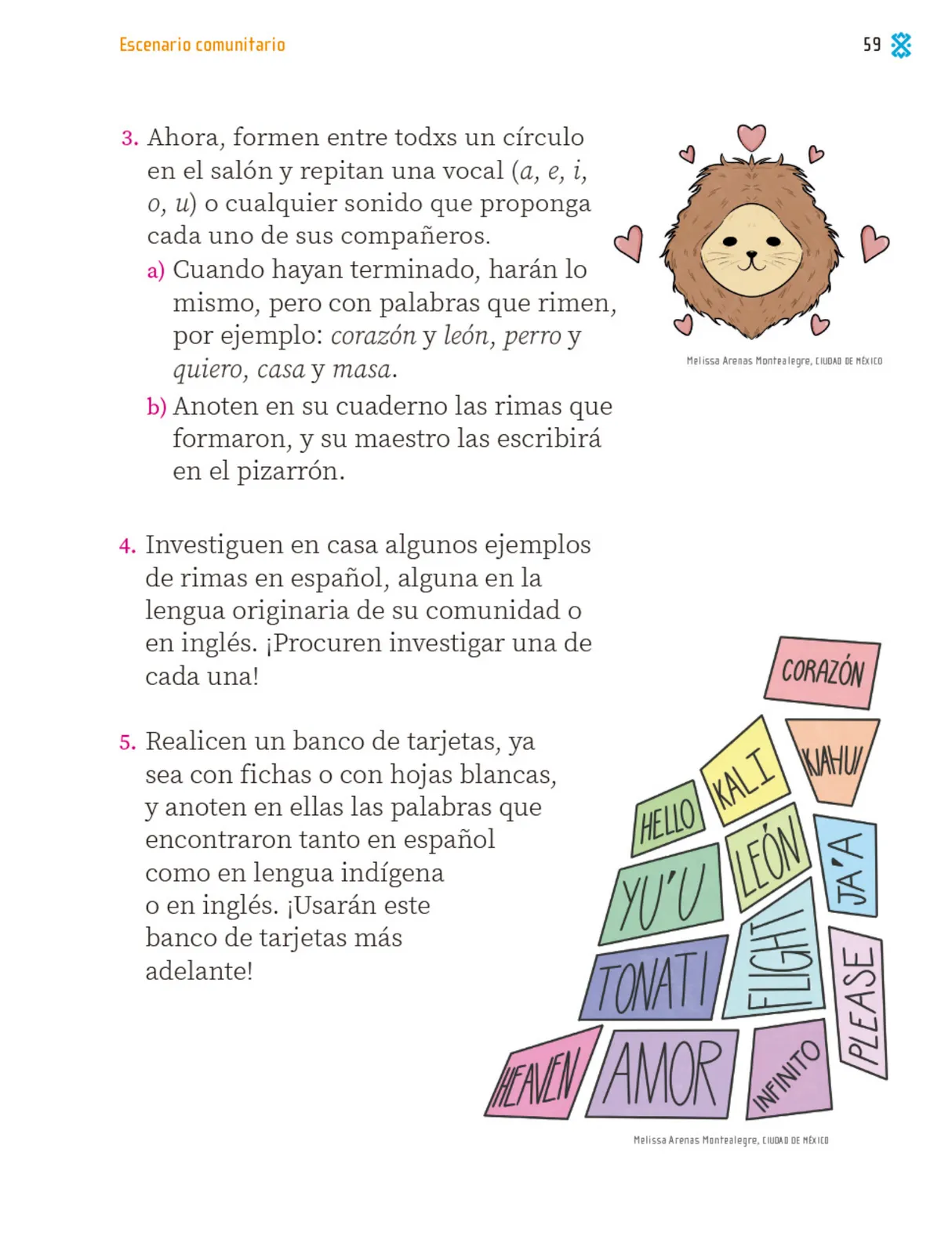Miniatura página 60 de Proyectos Comunitarios.   Libro de Educación Primaria Grado 1°  Ciclo Escolar 2025 - 2026