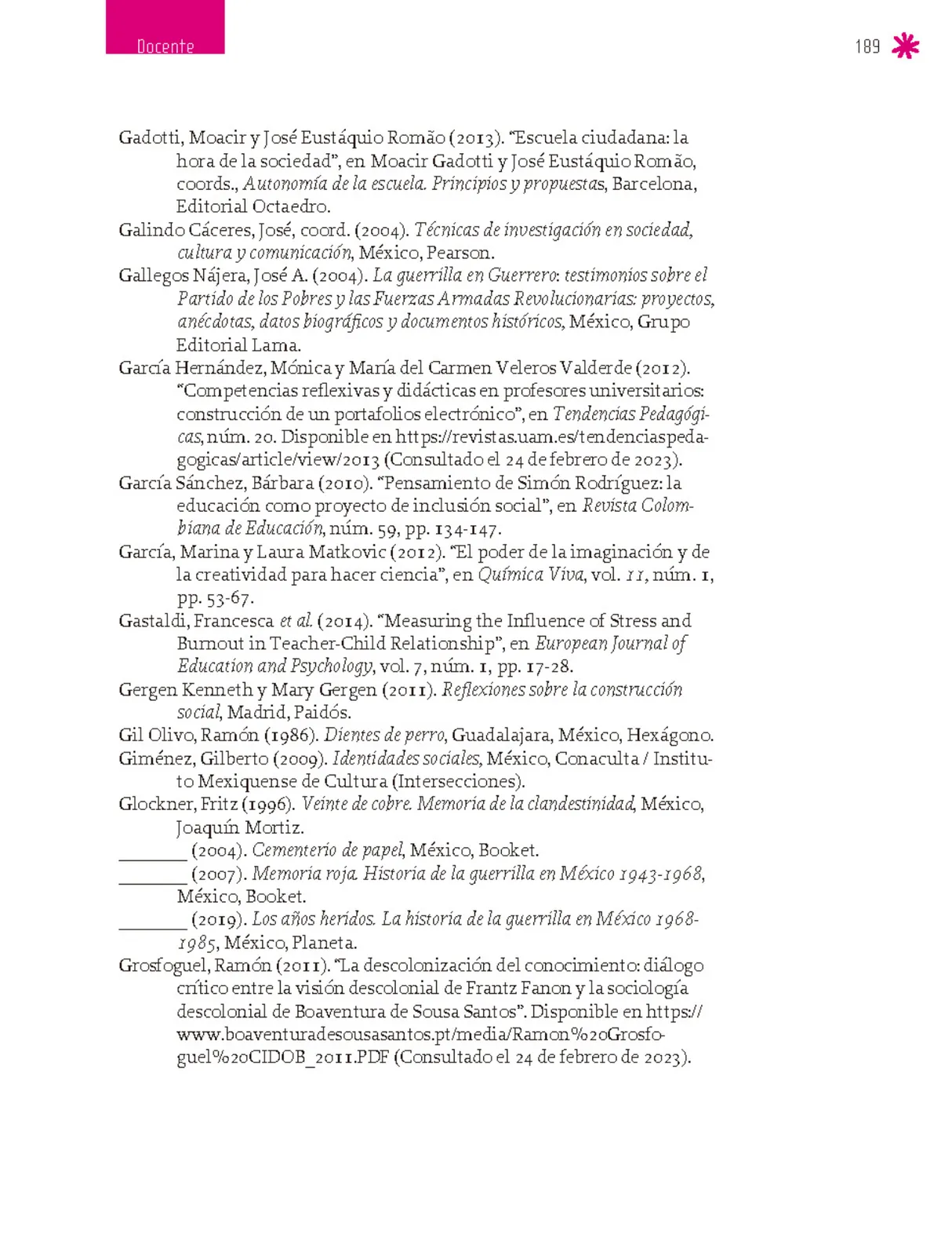 Página 190 de Un libro sin recetas para la maestra y el maestro. Fase 6. Libro de Educación Secundaria Grado 1°, 2°, 3° Ciclo Escolar 2025 - 2026