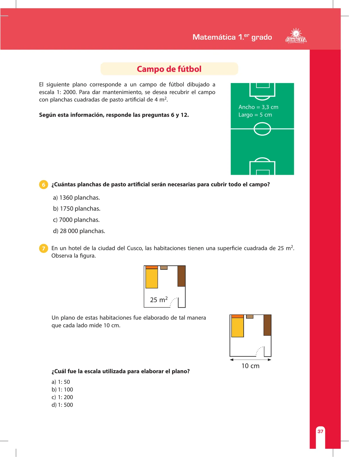 Página 37 de Matemática 1 : cuaderno de reforzamiento pedagógico - JEC · 2016