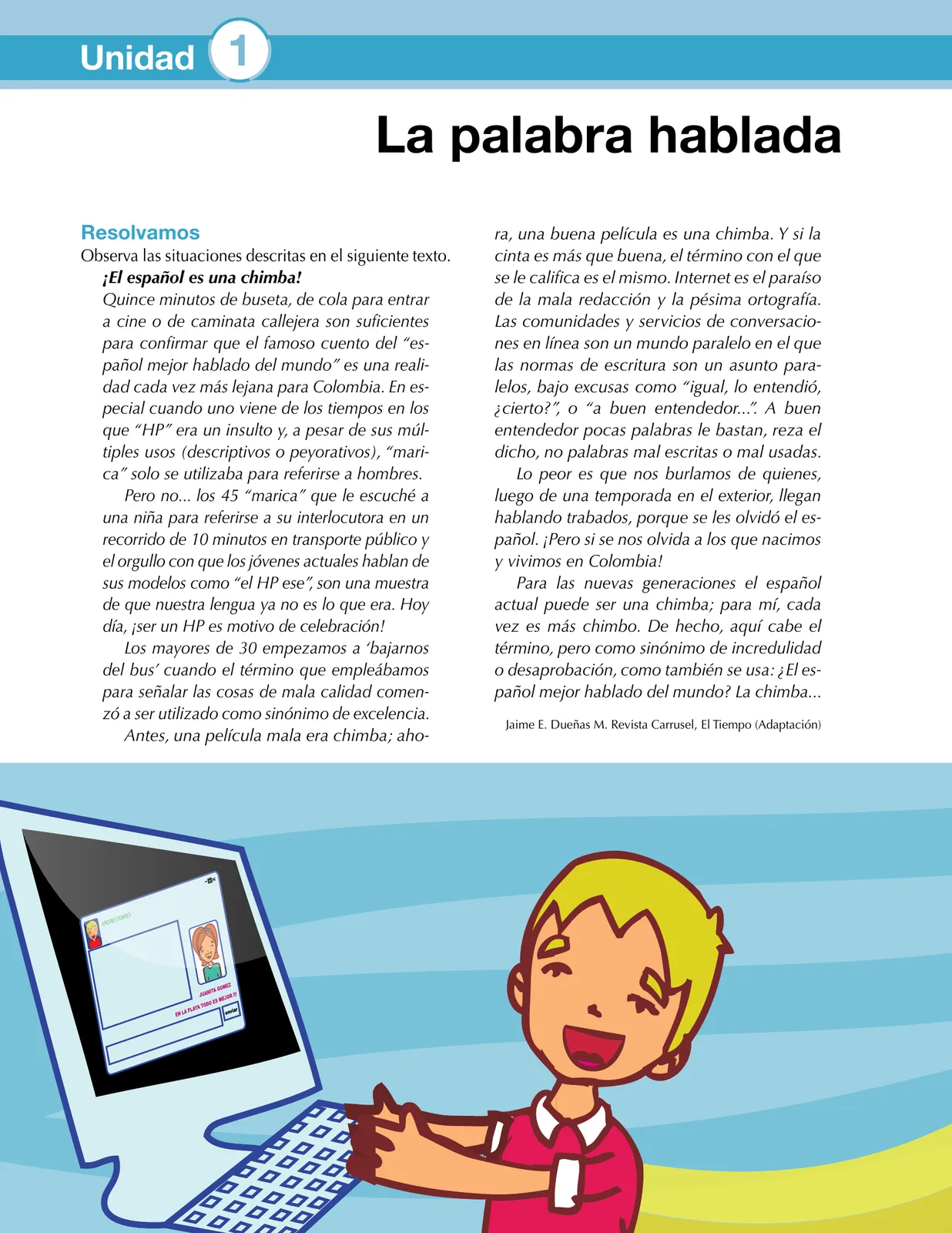 Página 14 de Lenguaje 8° · Secundaria Activa