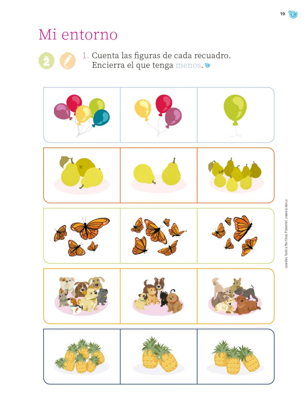 Página 20 de Múltiples lenguajes. Trazos y números.   Libro de Educación Primaria Grado 1°  Ciclo Escolar 2025 - 2026