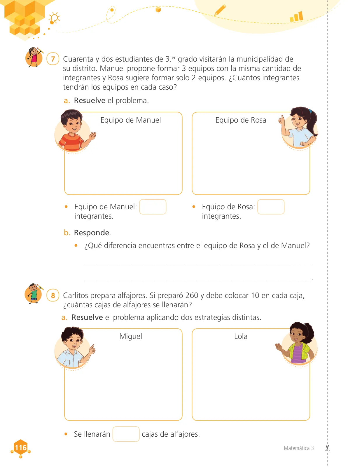 Miniatura página 118 de Matemática 3 : cuaderno de trabajo para tercer grado de Educación Primaria 2019 · 2019