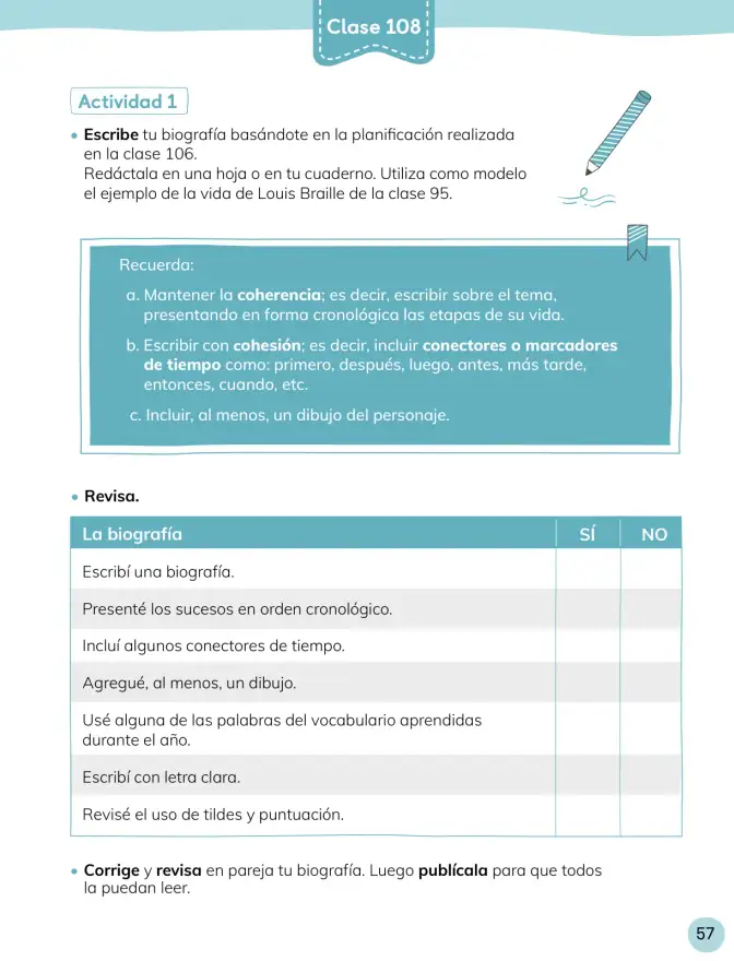 Página 58 de Lenguaje y Comunicación – Cuarto Básico | Texto del Estudiante MINEDUC – Descargar PDF · 2024