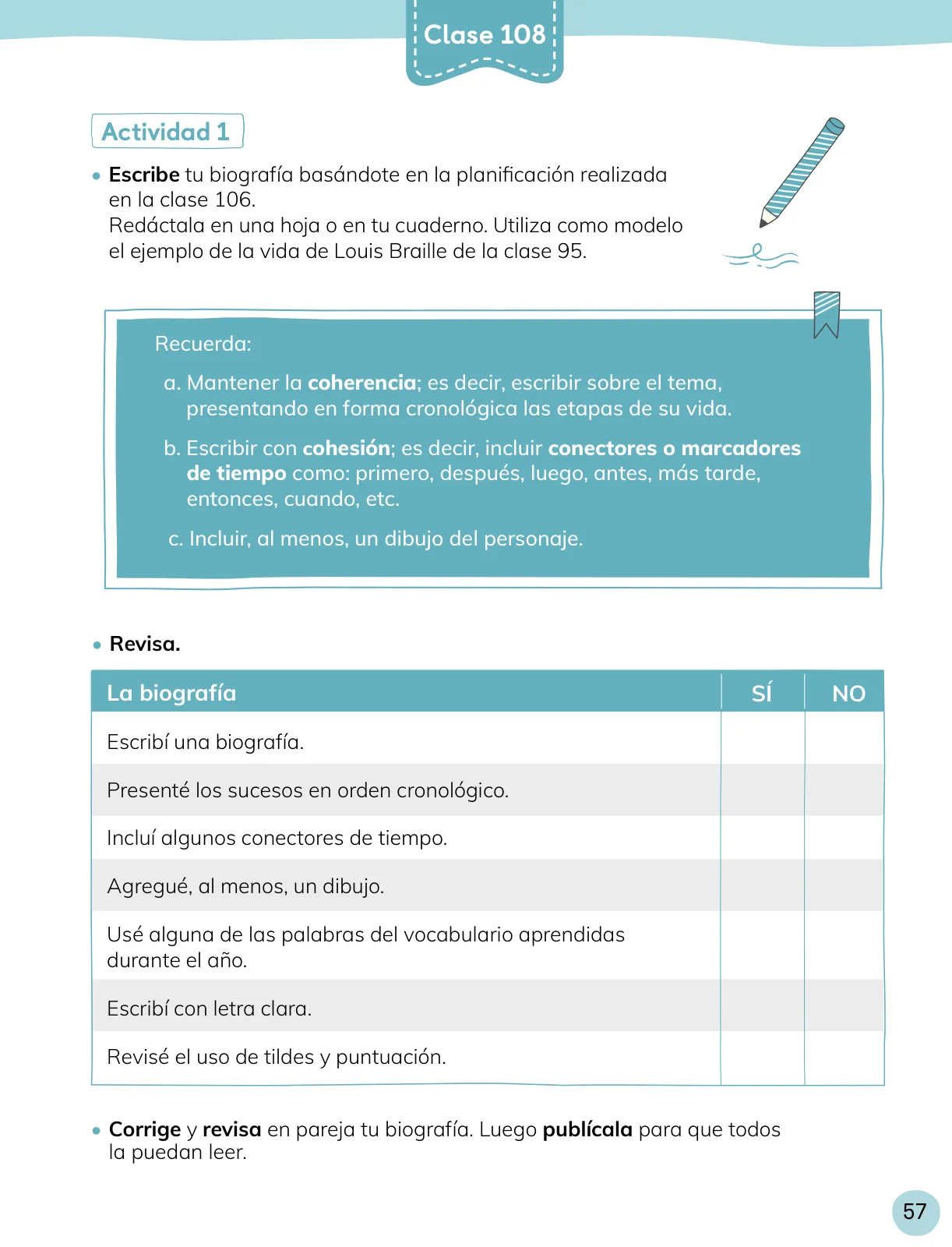 Miniatura página 58 de Lenguaje y Comunicación – Cuarto Básico | Texto del Estudiante MINEDUC – Descargar PDF · 2024