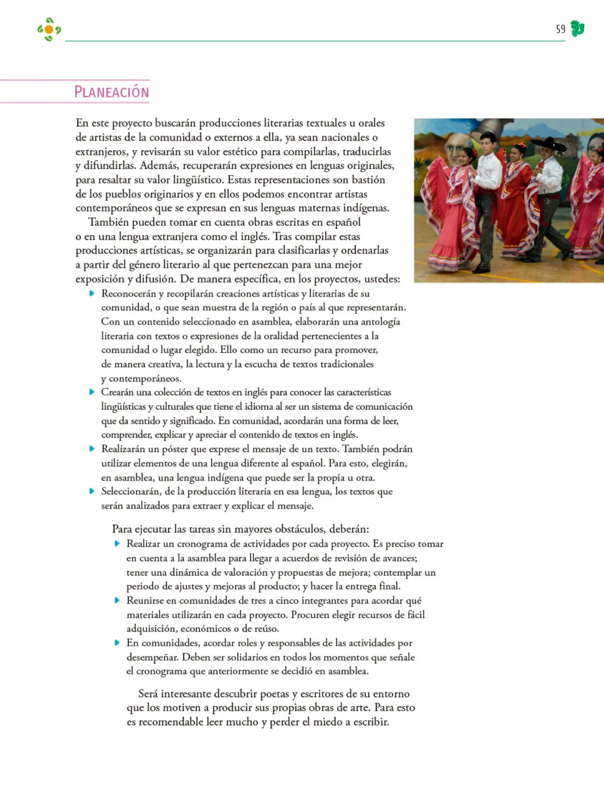 Miniatura página 60 de Colección Ximhai. Nuestro libro de Proyectos.  Tomo II.   Libro de Educación Telesecundaria Grado 1°  Ciclo Escolar 2025 - 2026