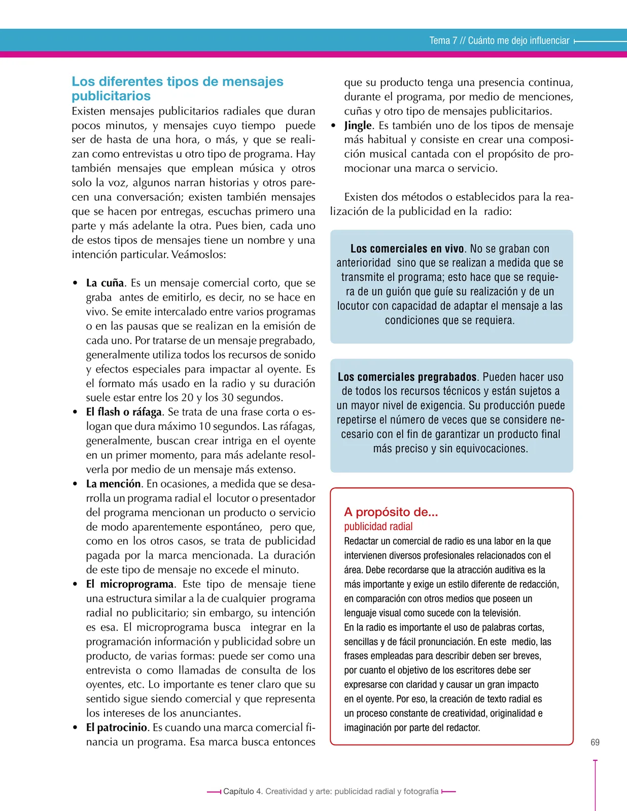 Página 69 de Lenguaje 9° · Secundaria Activa
