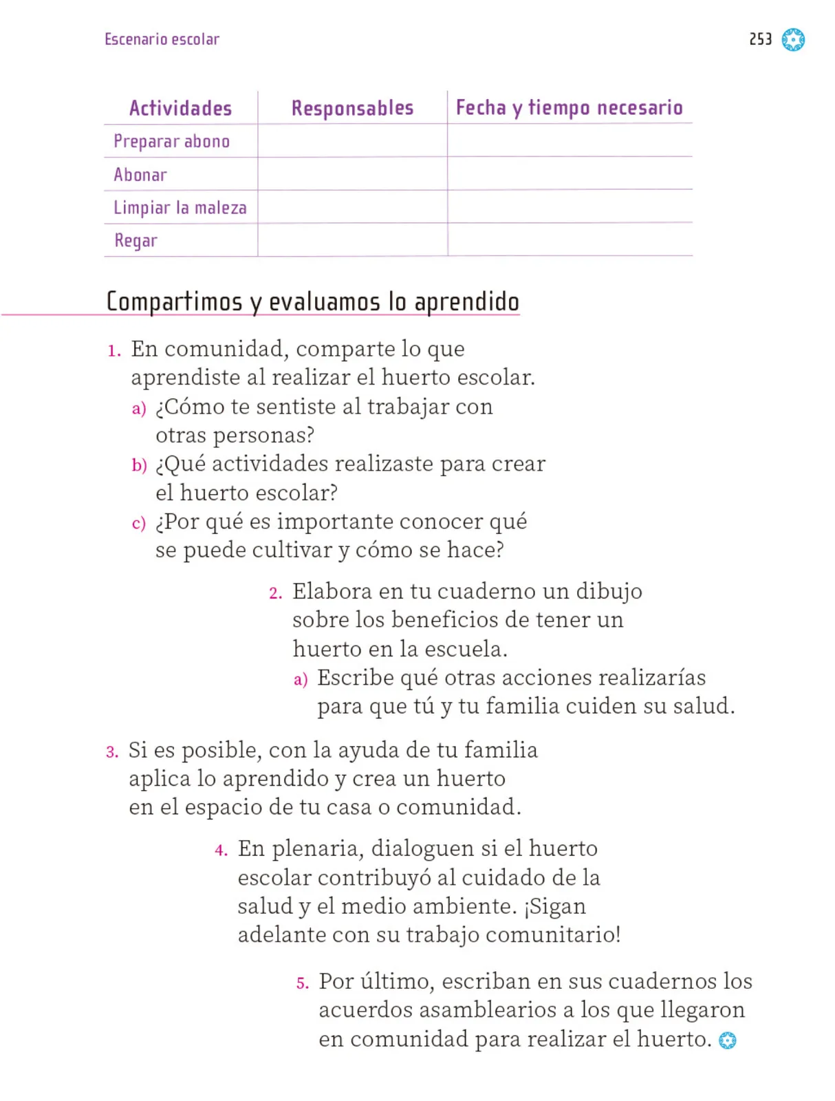 Miniatura página 254 de Proyectos Escolares.   Libro de Educación Primaria Grado 1°  Ciclo Escolar 2025 - 2026