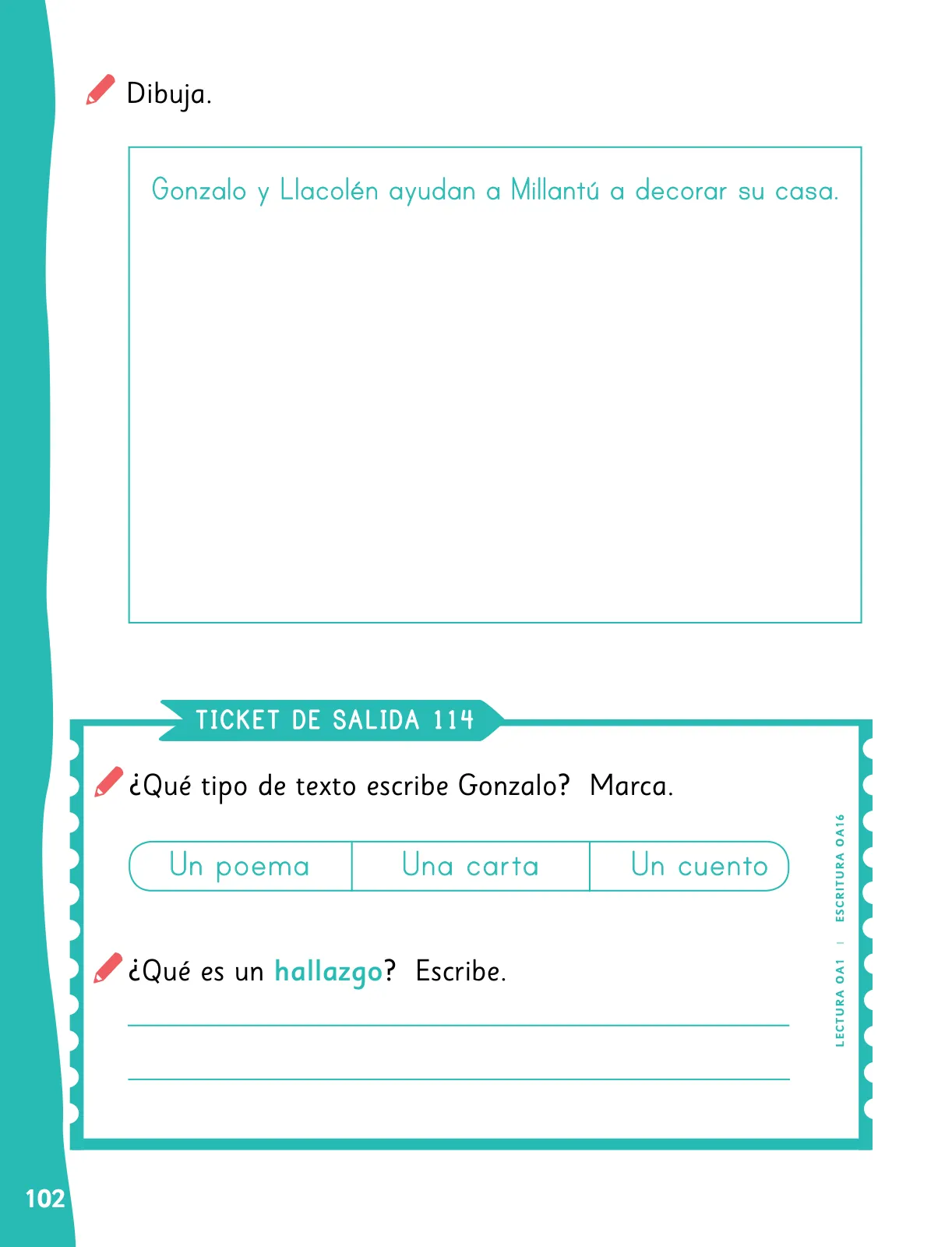 Página 105 de Lenguaje y Comunicación – Primero Básico | Texto del Estudiante MINEDUC – Descargar PDF · 2024