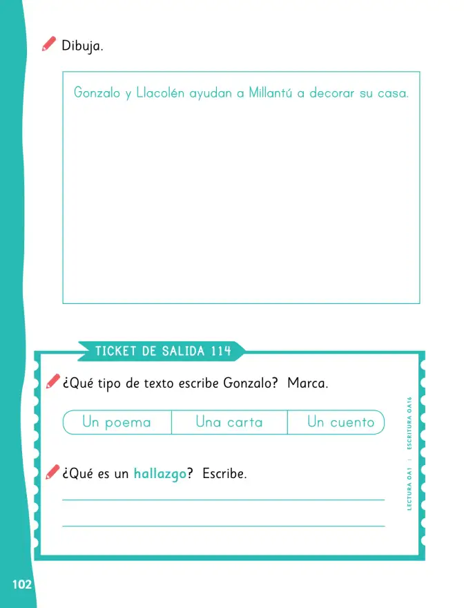 Página 105 de Lenguaje y Comunicación – Primero Básico | Texto del Estudiante MINEDUC – Descargar PDF · 2024