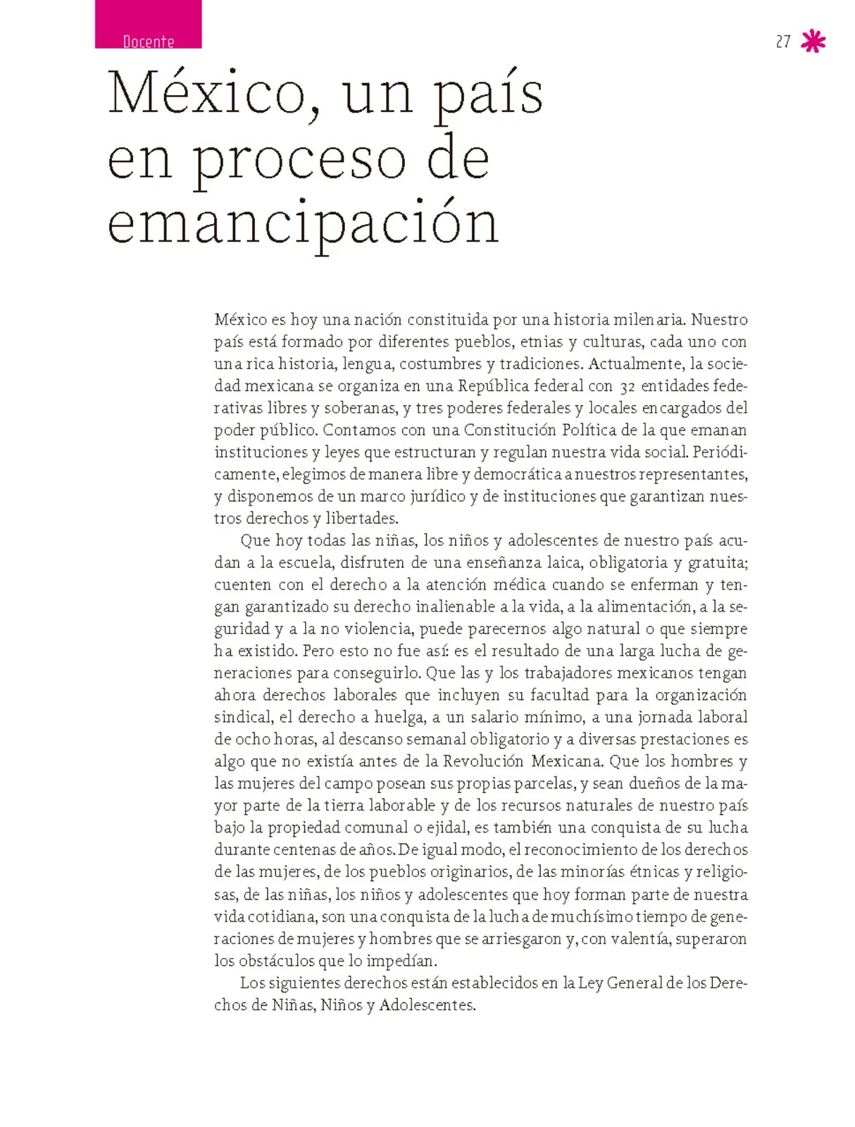Página 28 de Un libro sin recetas para la maestra y el maestro. Fase 6. Libro de Educación Secundaria Grado 1°, 2°, 3° Ciclo Escolar 2025 - 2026