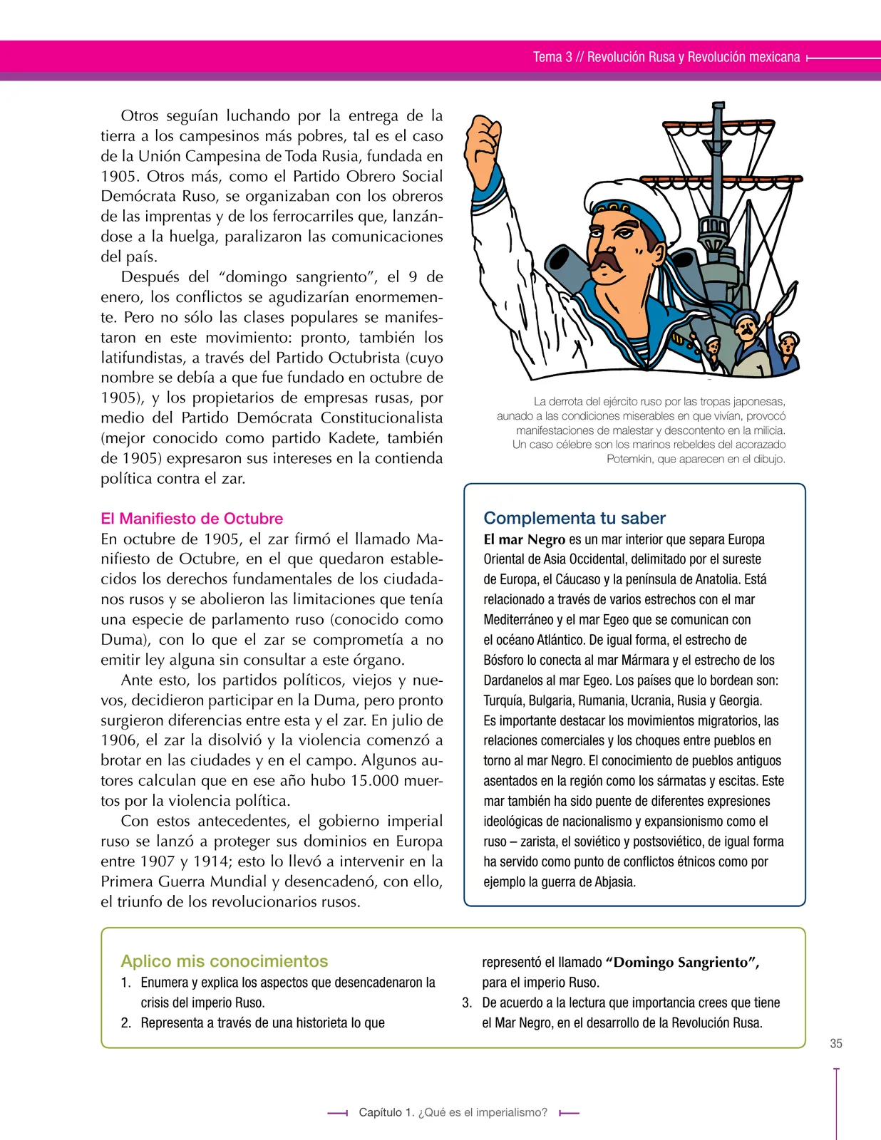 Miniatura página 35 de Ciencias Sociales 9° · Secundaria Activa