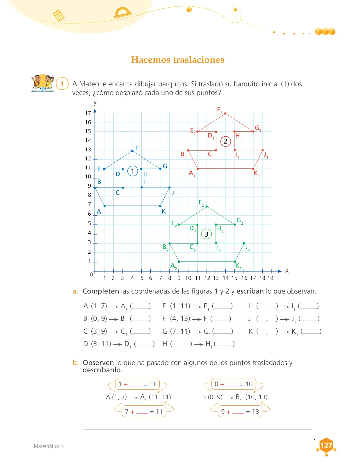 Miniatura página 128 de Matemática 5 : cuaderno de trabajo para quinto grado de Educación Primaria 2018 · 2018