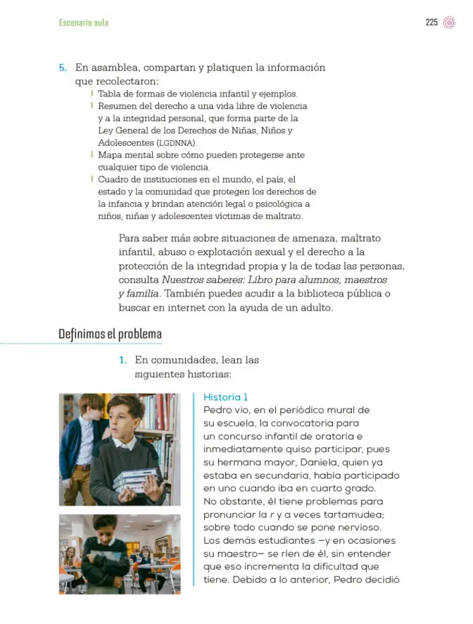 Página 228 de Proyectos de Aula. Libro de Educación Primaria Grado 4° Ciclo Escolar 2025 - 2026