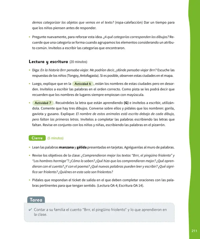 Página 212 de Lenguaje y Comunicación – Primero Básico | Texto del Estudiante MINEDUC – Descargar PDF · 2024