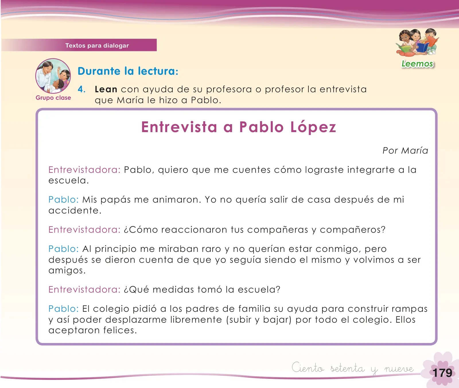 Miniatura página 181 de Comunicación 1 : cuaderno de trabajo para primer grado de Educación Primaria 2019 · 2019
