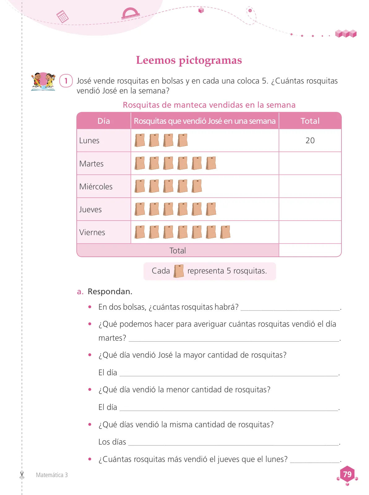 Miniatura página 81 de Matemática 3 : cuaderno de trabajo para tercer grado de Educación Primaria 2019 · 2019